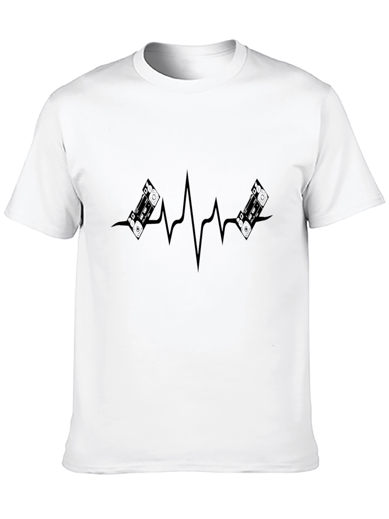 DJ Heartbeat T-Shirt - Black Graphic Tee