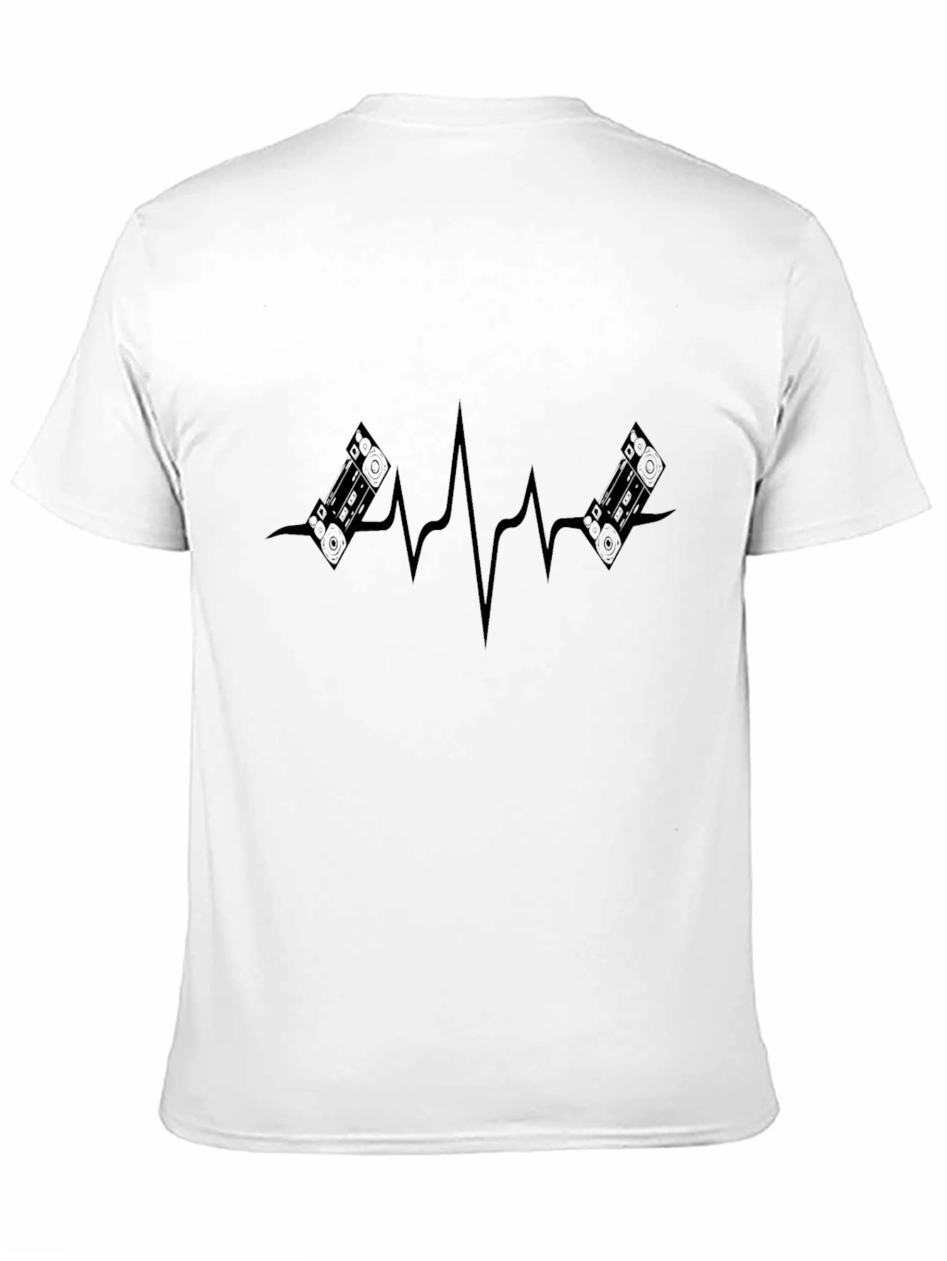 DJ Heartbeat T-Shirt - Black Graphic Tee