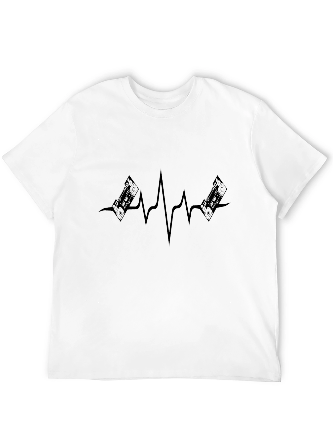 DJ Heartbeat T-Shirt - Black Graphic Tee