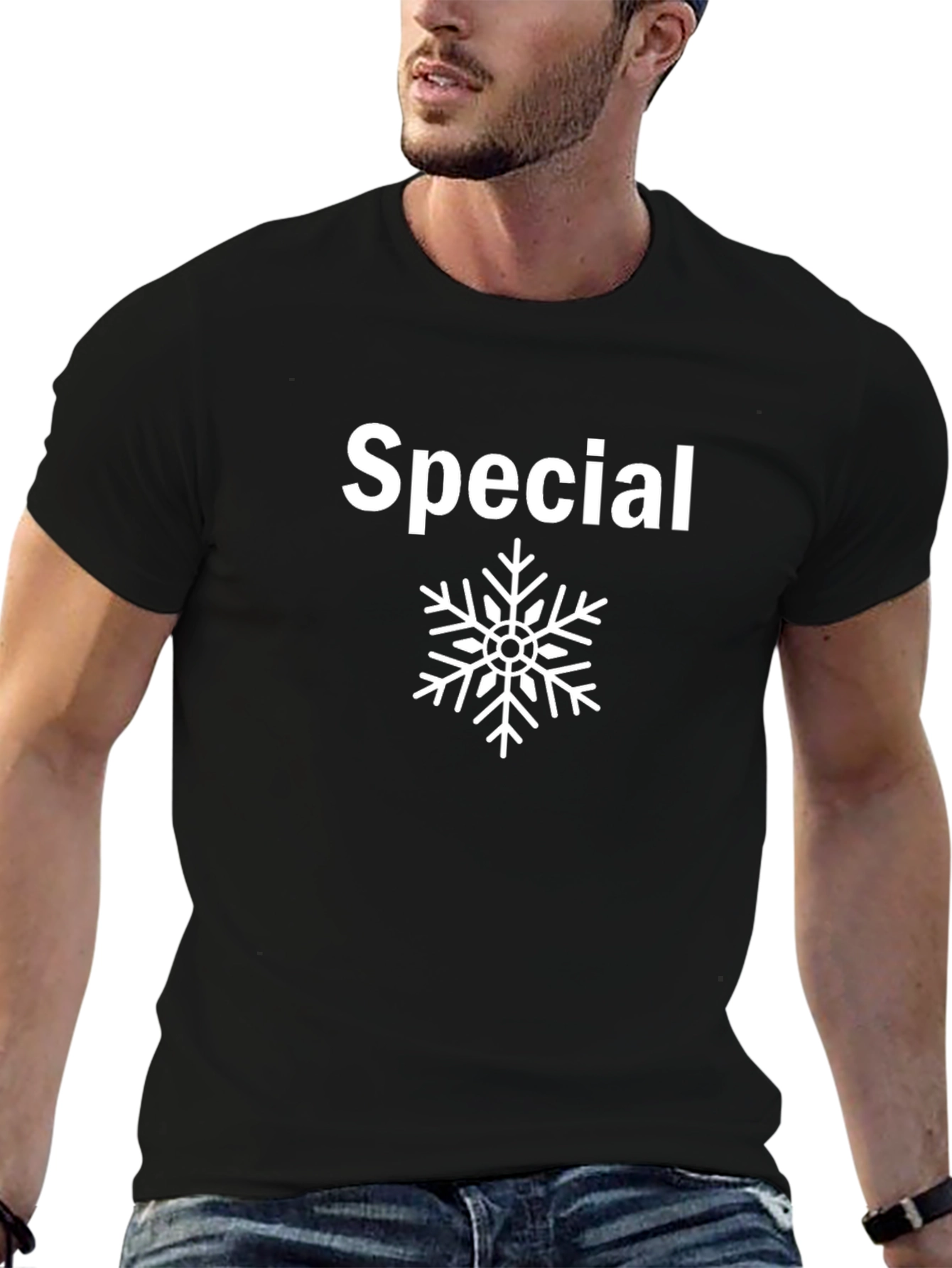 Special Snowflake Graphic Tee - Black Cotton T-Shirt
