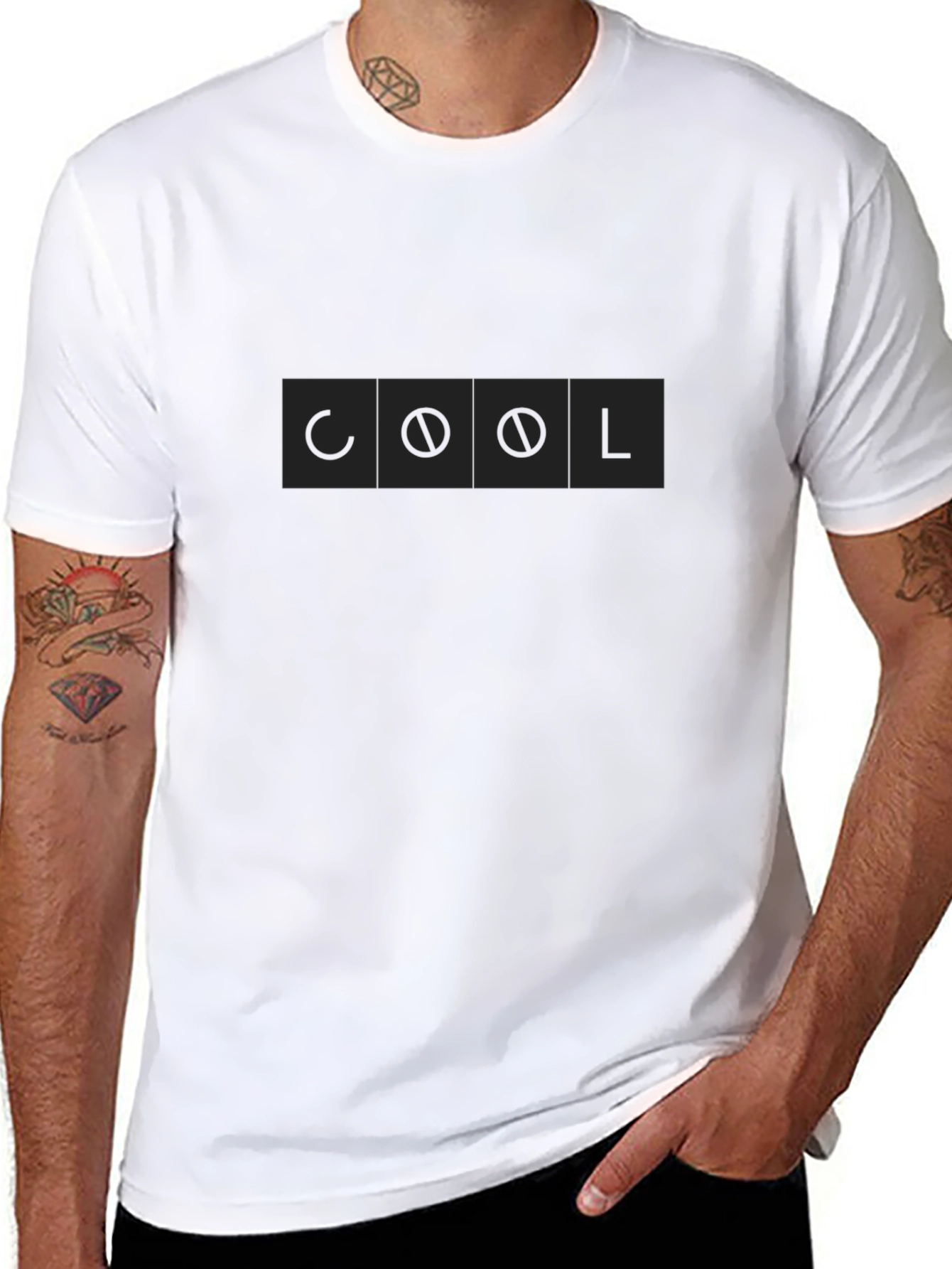 Mens Black T-Shirt - Cool Design