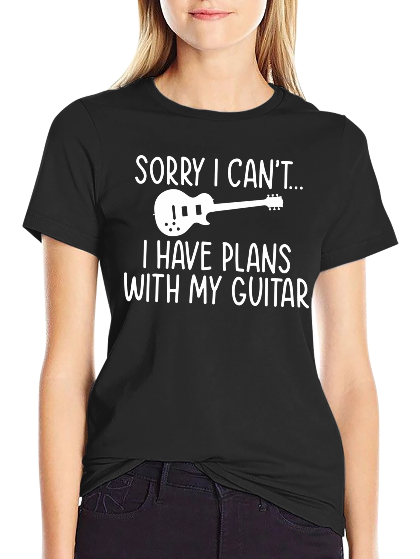 Guitar Plans Graphic Tee - Musicians Humor