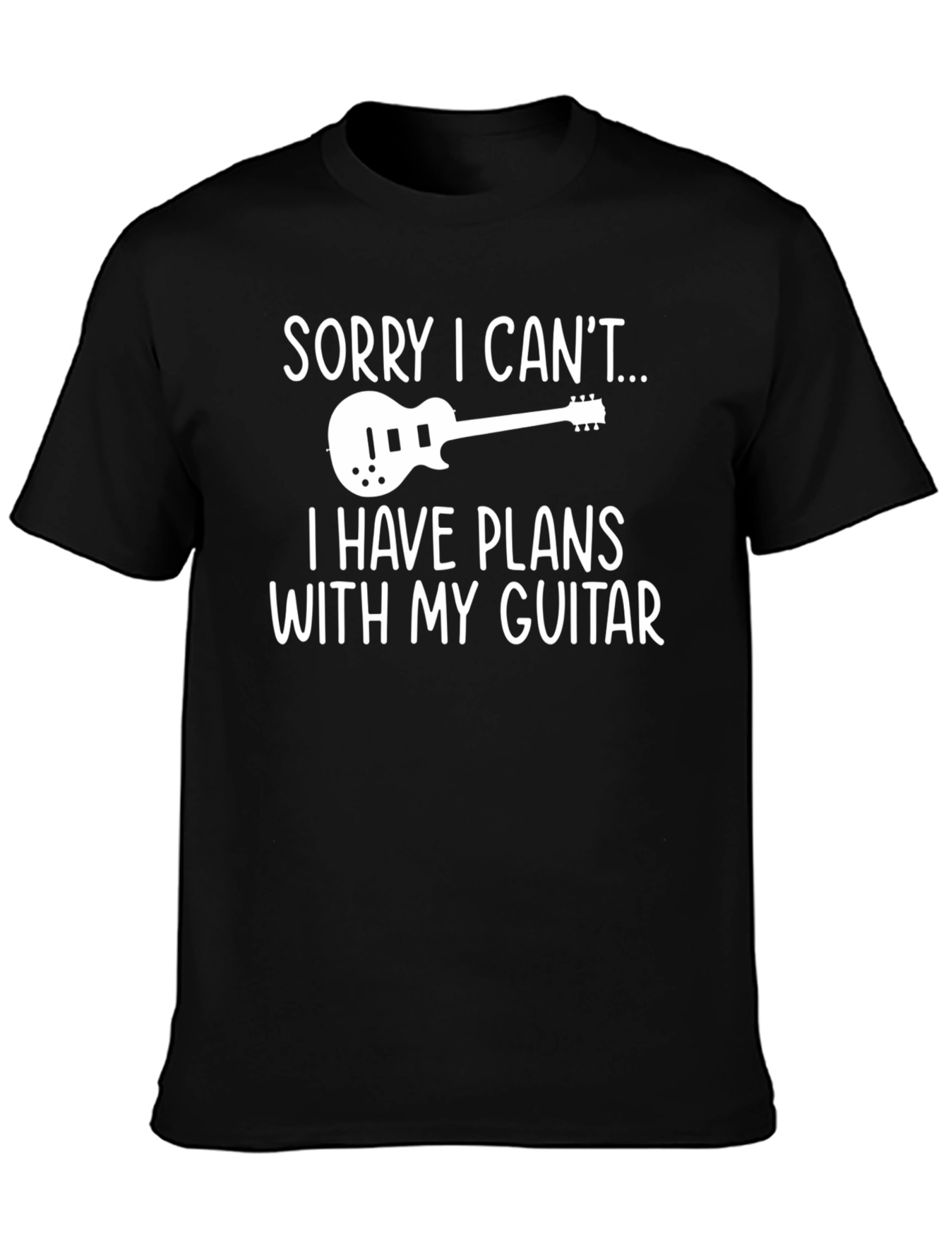 Guitar Plans Graphic Tee - Musicians Humor