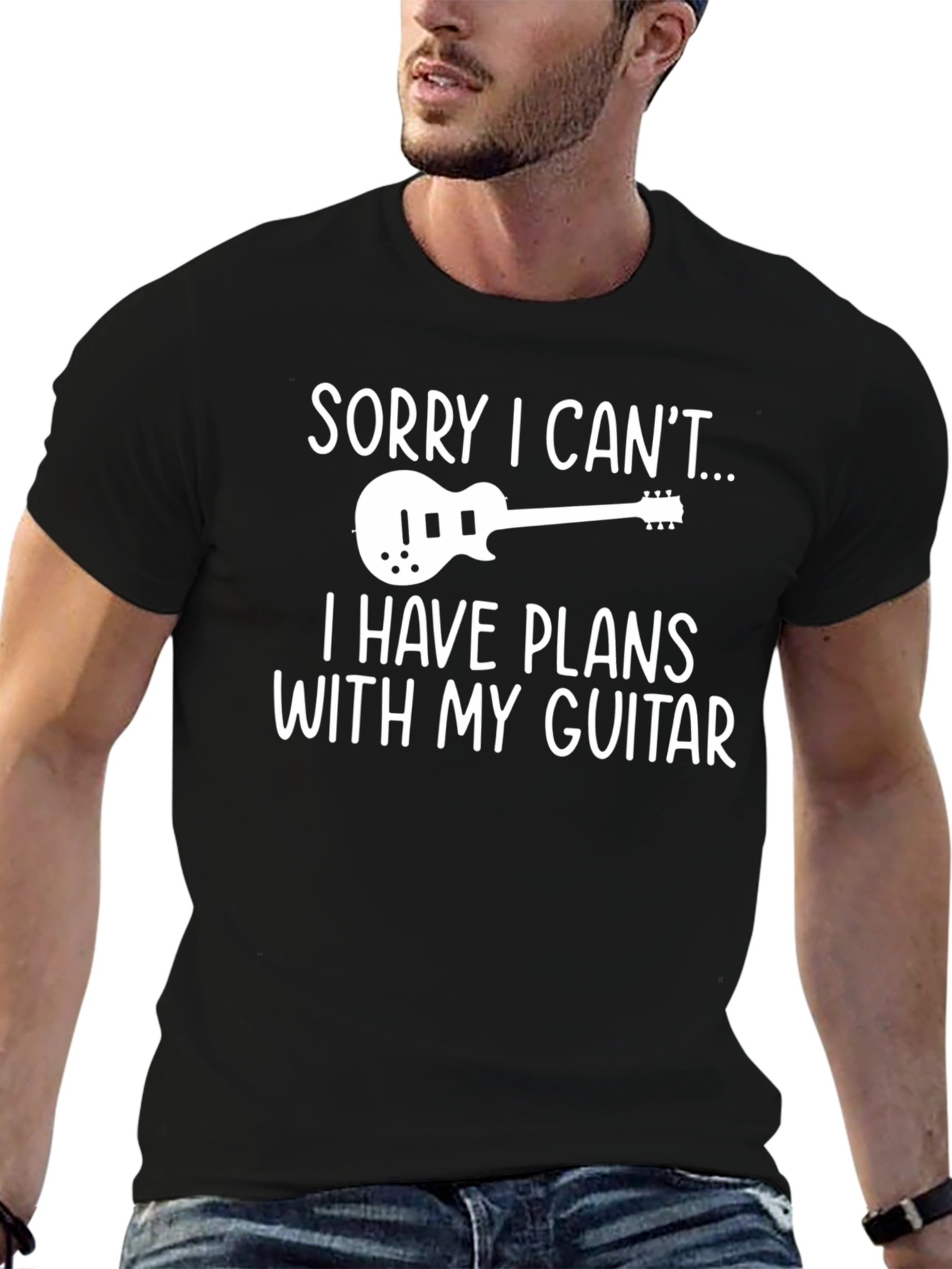 Guitar Plans Graphic Tee - Musicians Humor
