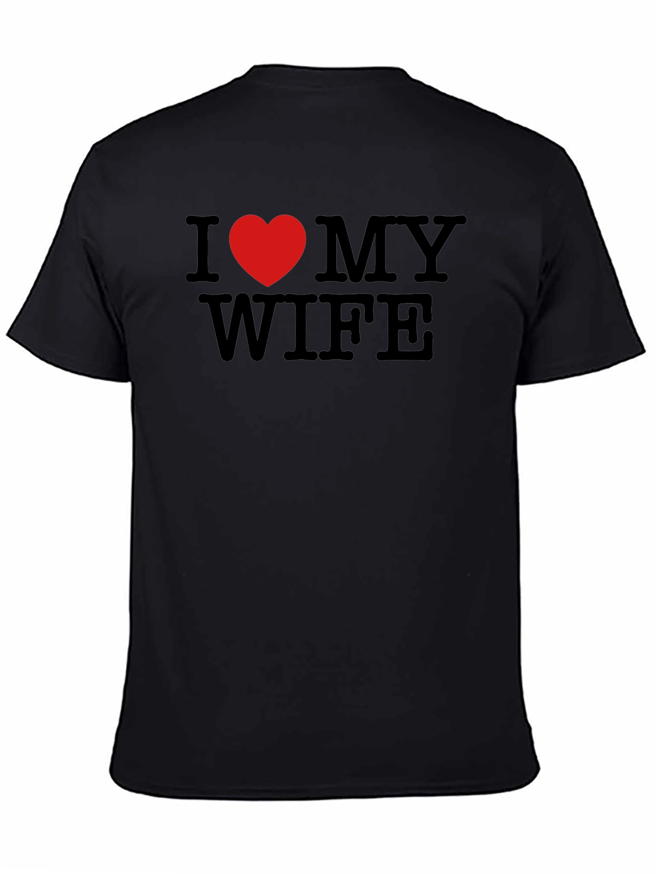 I Heart My Wife Graphic Tee - Black
