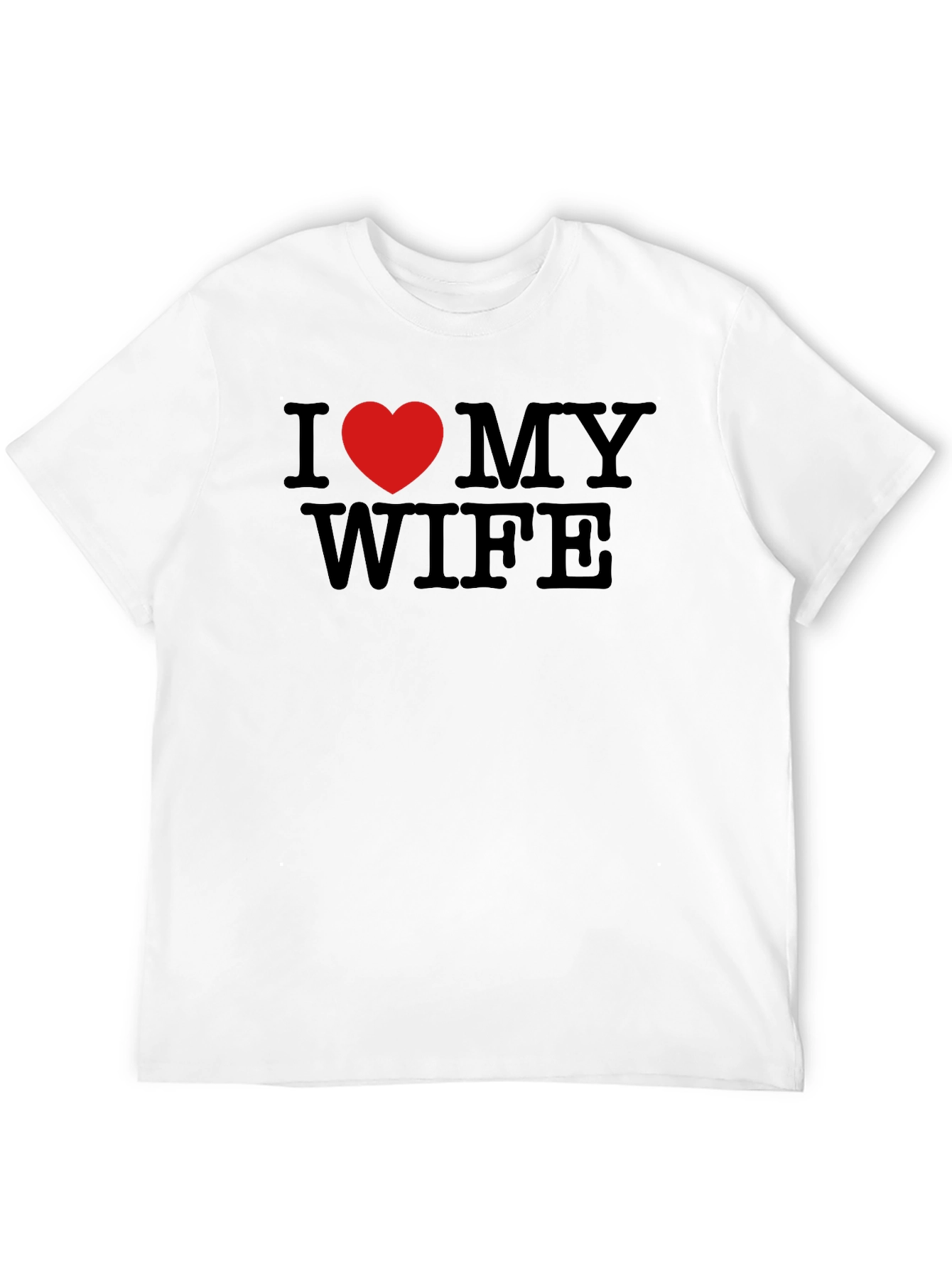 I Heart My Wife Graphic Tee - Black