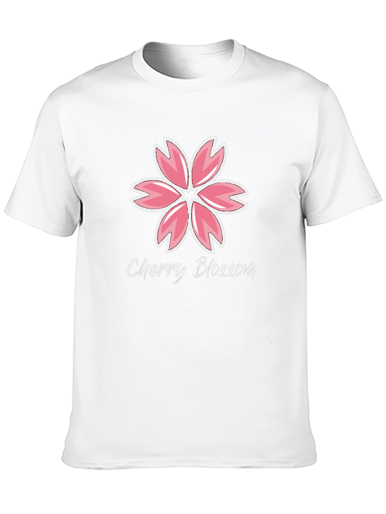 Cherry Blossom Graphic Black T-Shirt