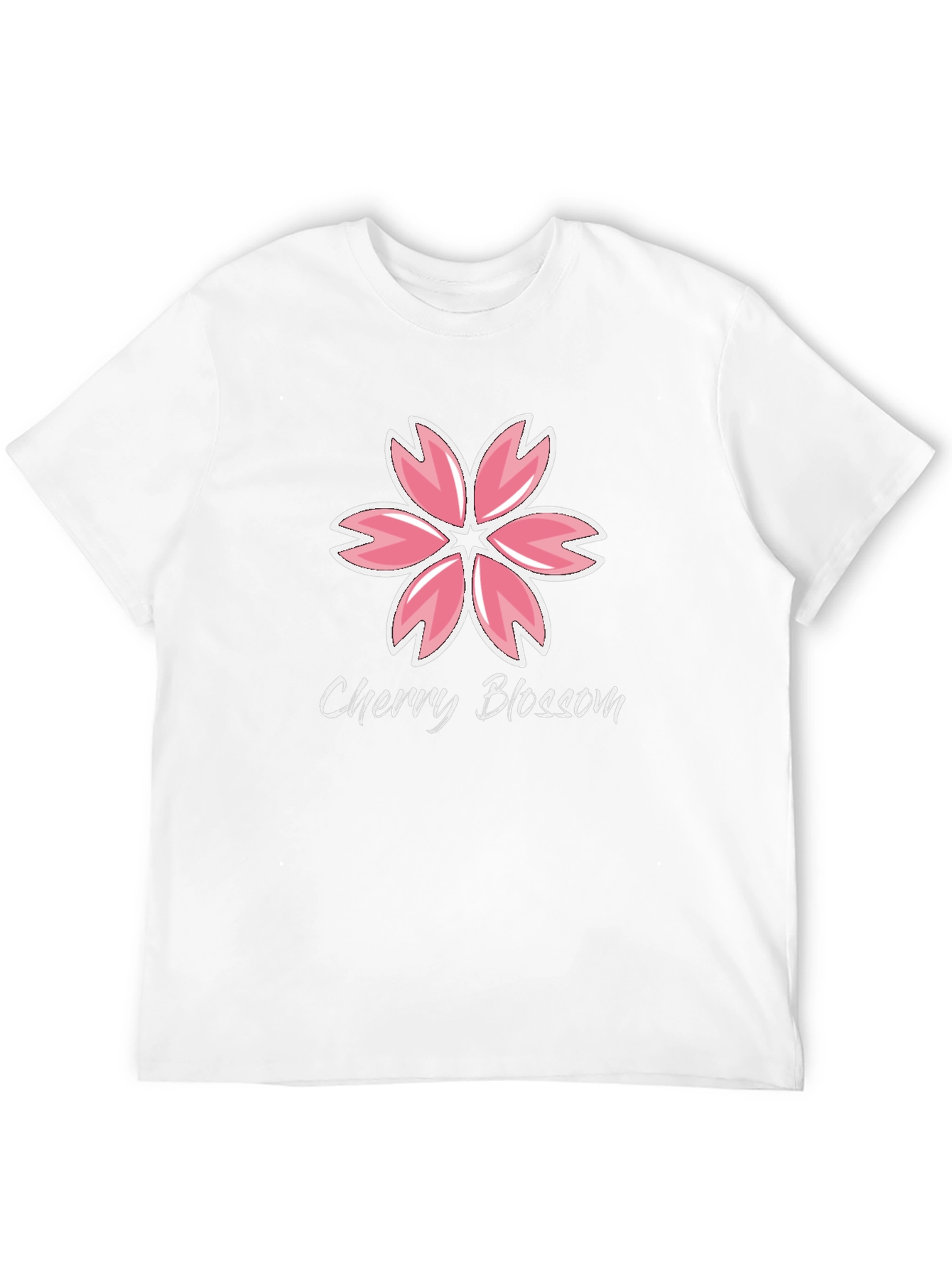 Cherry Blossom Graphic Black T-Shirt