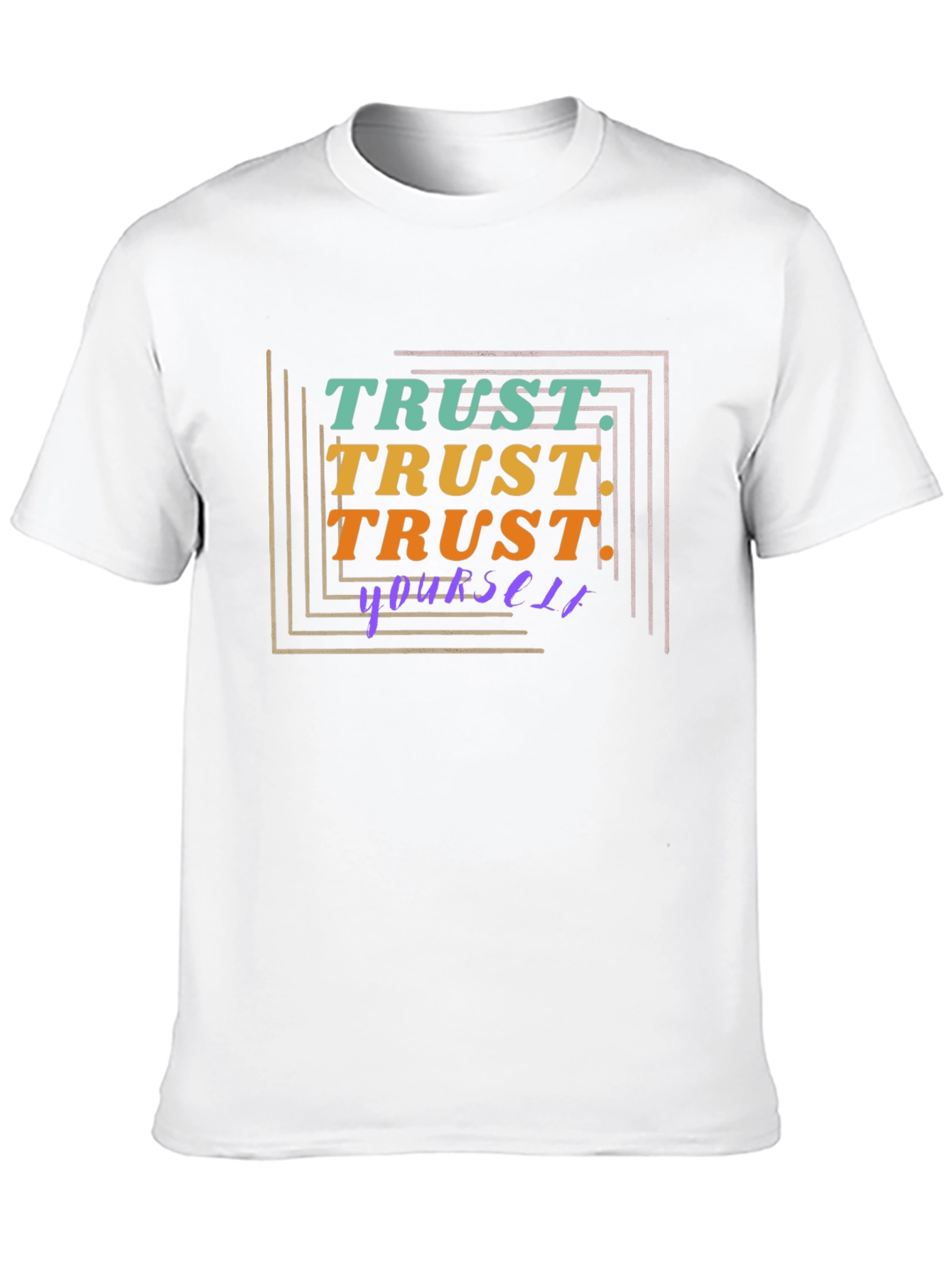 Trust Yourself Graphic Tee - Stylish Black T-Shirt