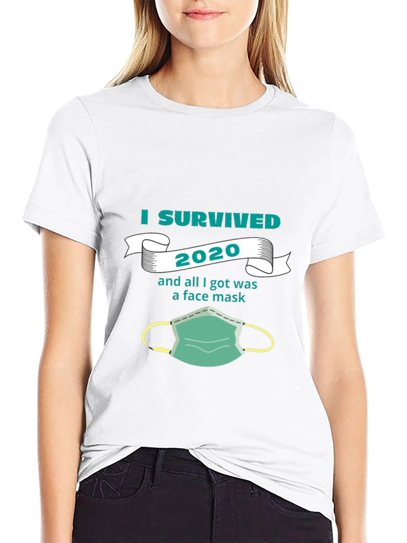 I Survived 2020 Face Mask Tee