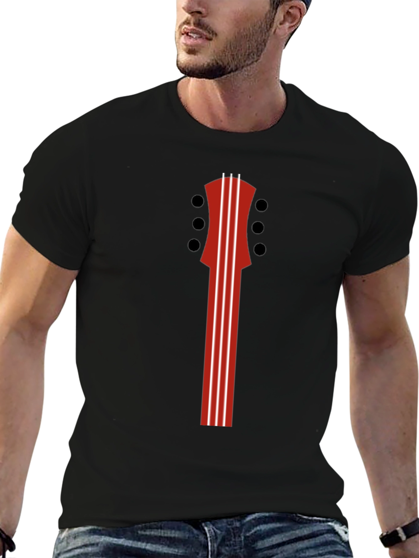 Guitar Headstock Graphic Tee