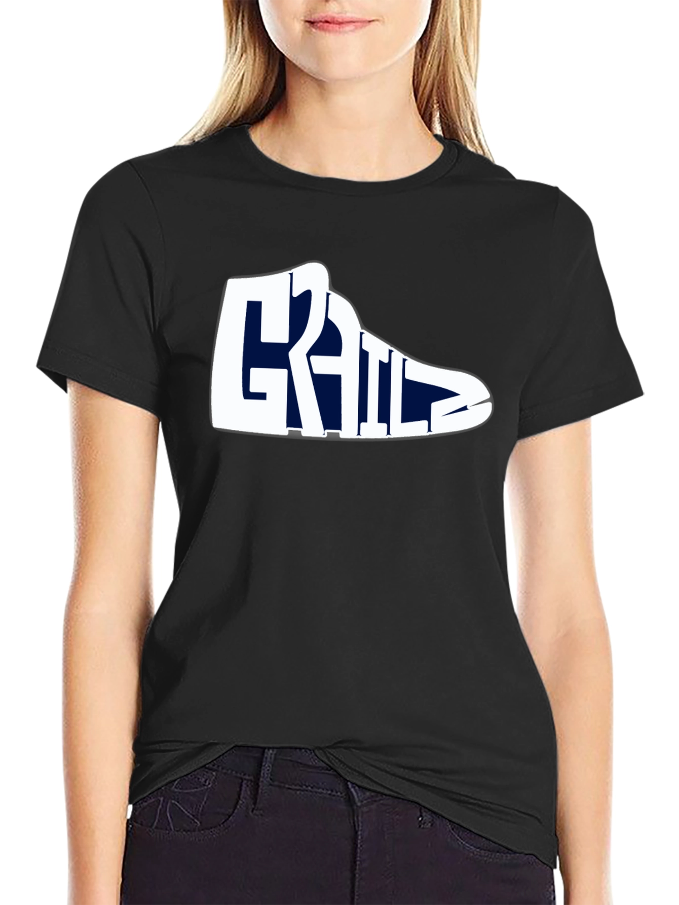 Grails Sneaker Graphic Tee - Black