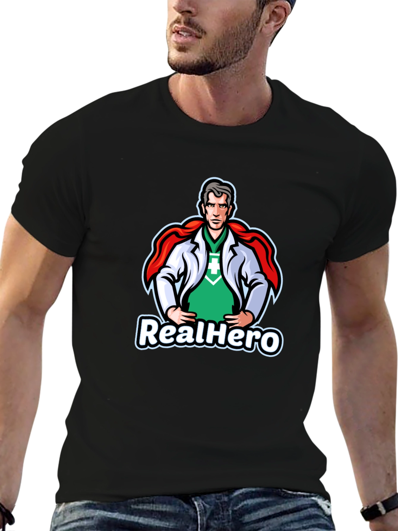 RealHero Doctor T-Shirt - Superhero Medical Apparel
