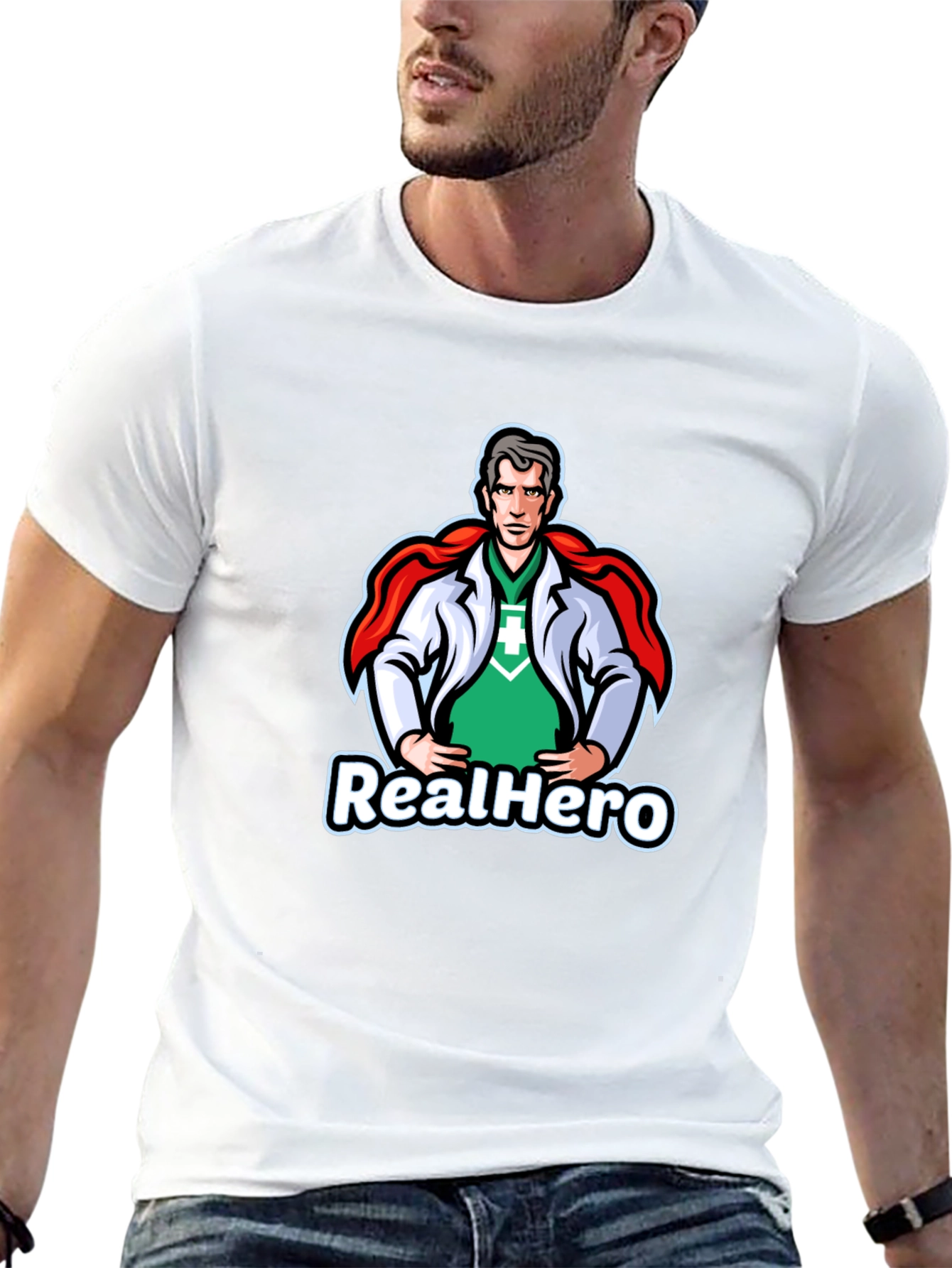 RealHero Doctor T-Shirt - Superhero Medical Apparel