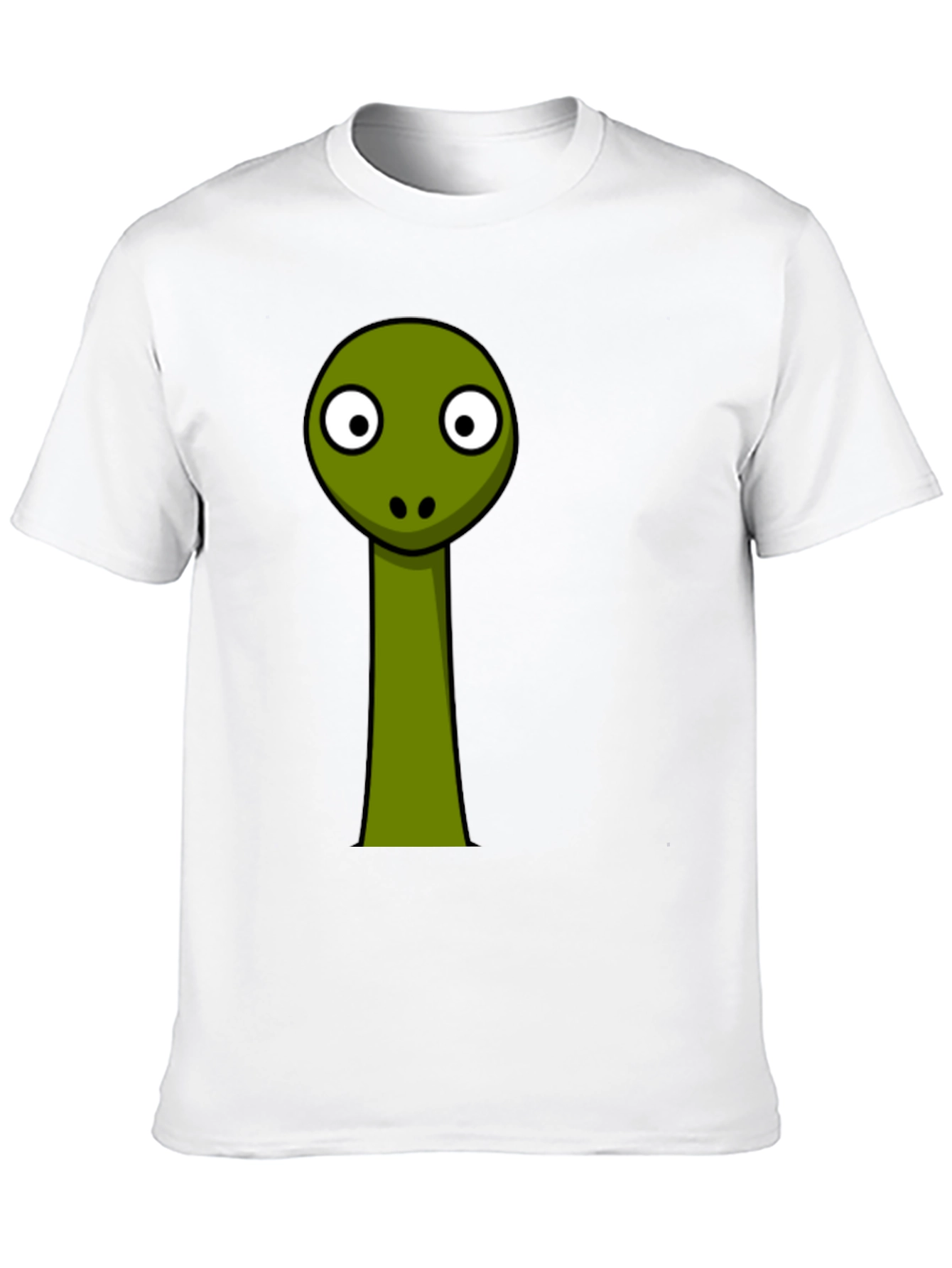 Cartoon Dinosaur Graphic Black Tee Shirt