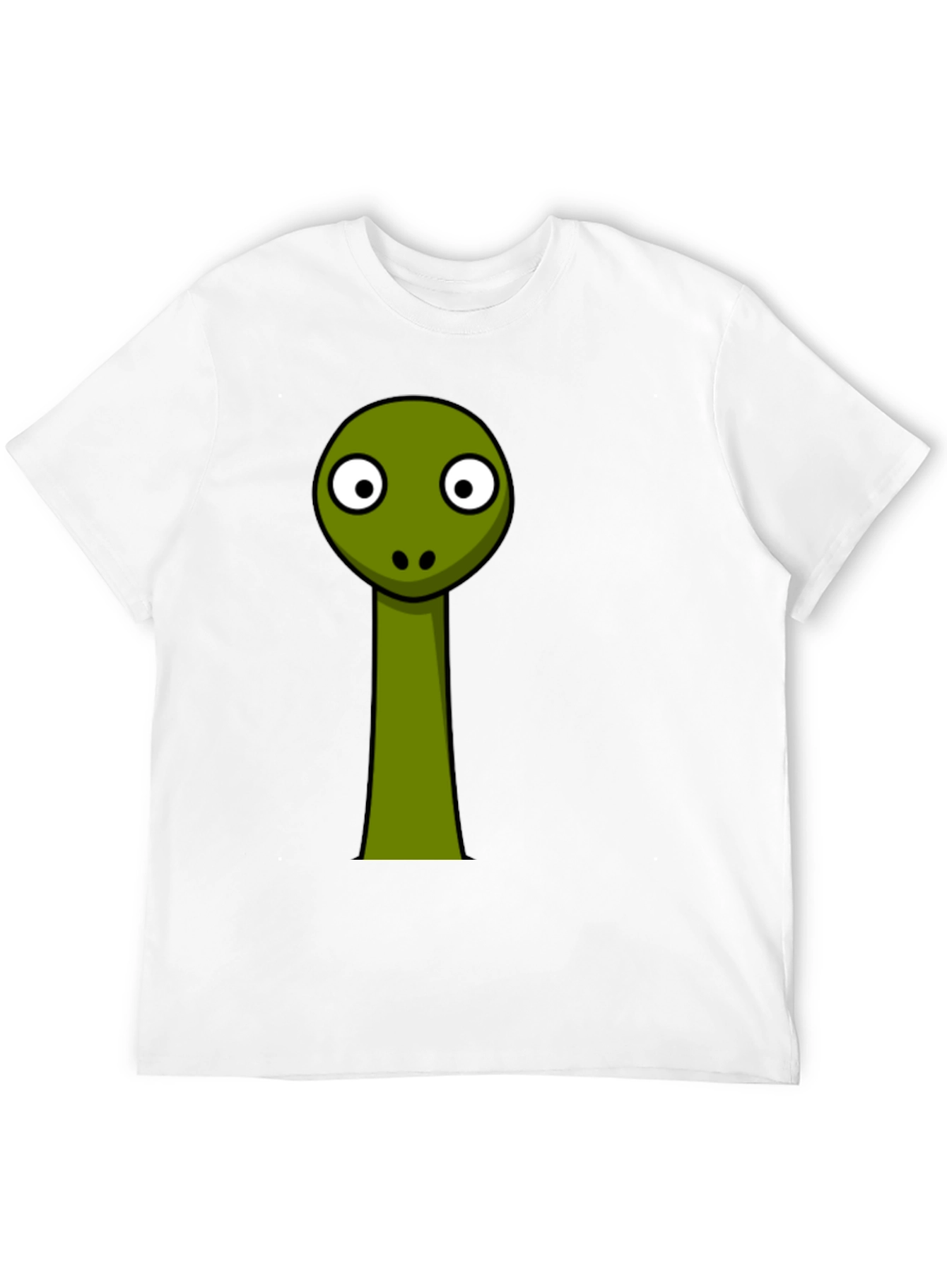 Cartoon Dinosaur Graphic Black Tee Shirt