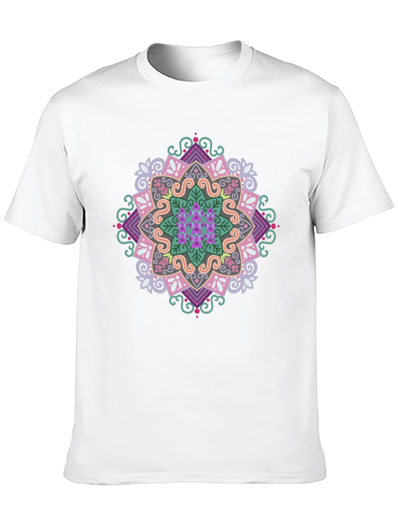 Mandala Graphic Print Black T-Shirt