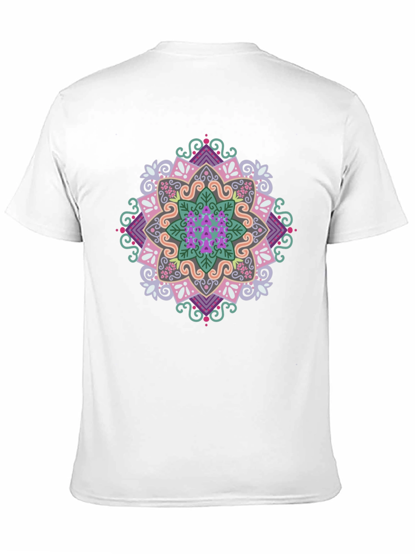 Mandala Graphic Print Black T-Shirt