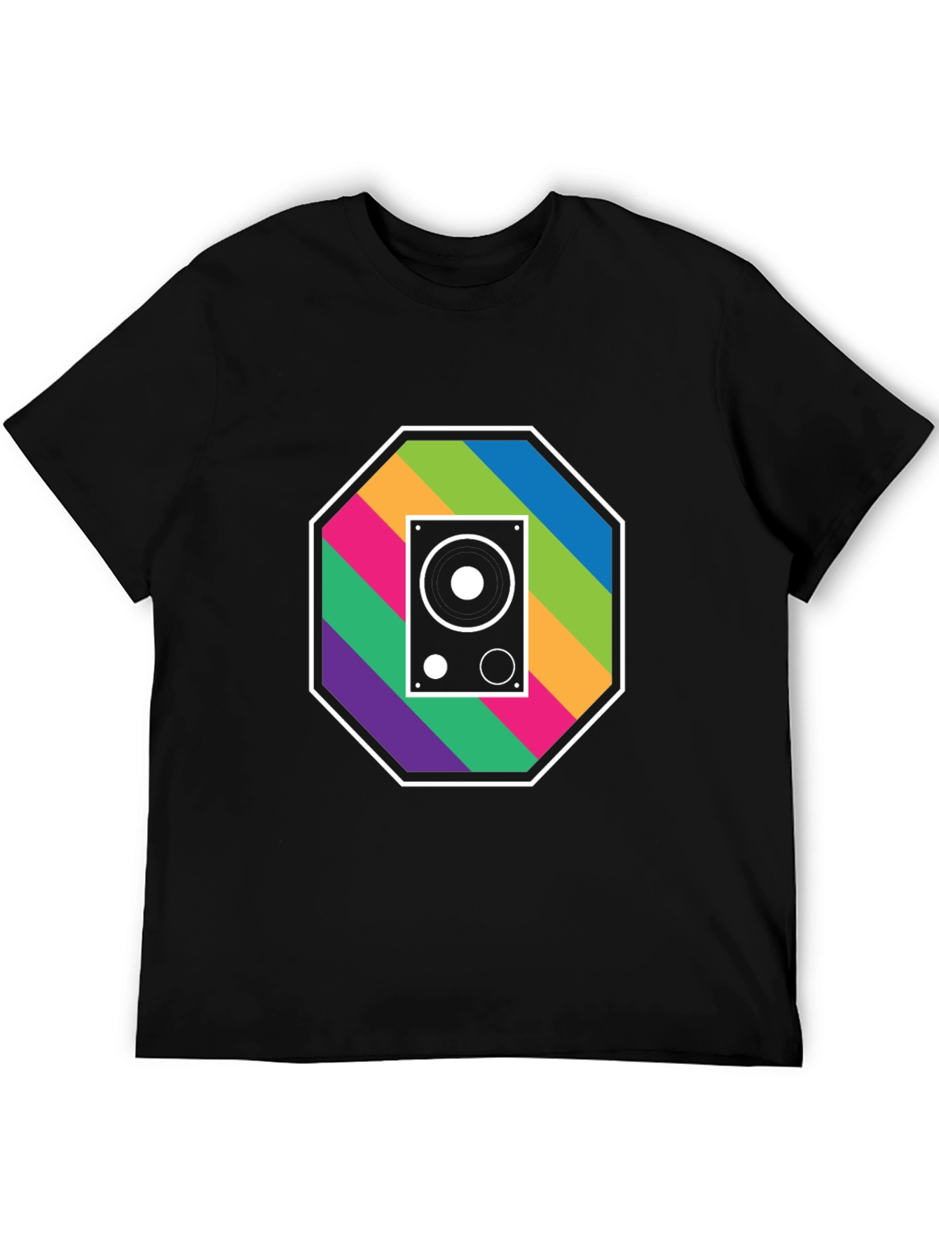 Retro Speaker Graphic Tee - Music Lovers T-Shirt