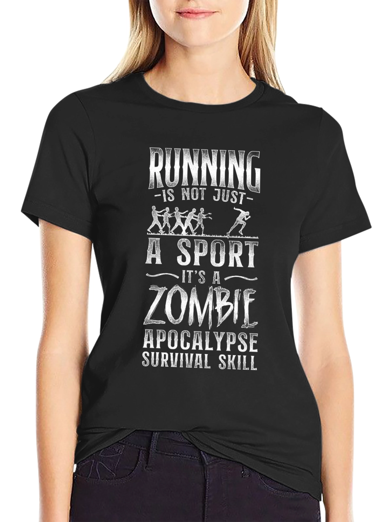 Zombie Apocalypse Survival Skill Running T-Shirt