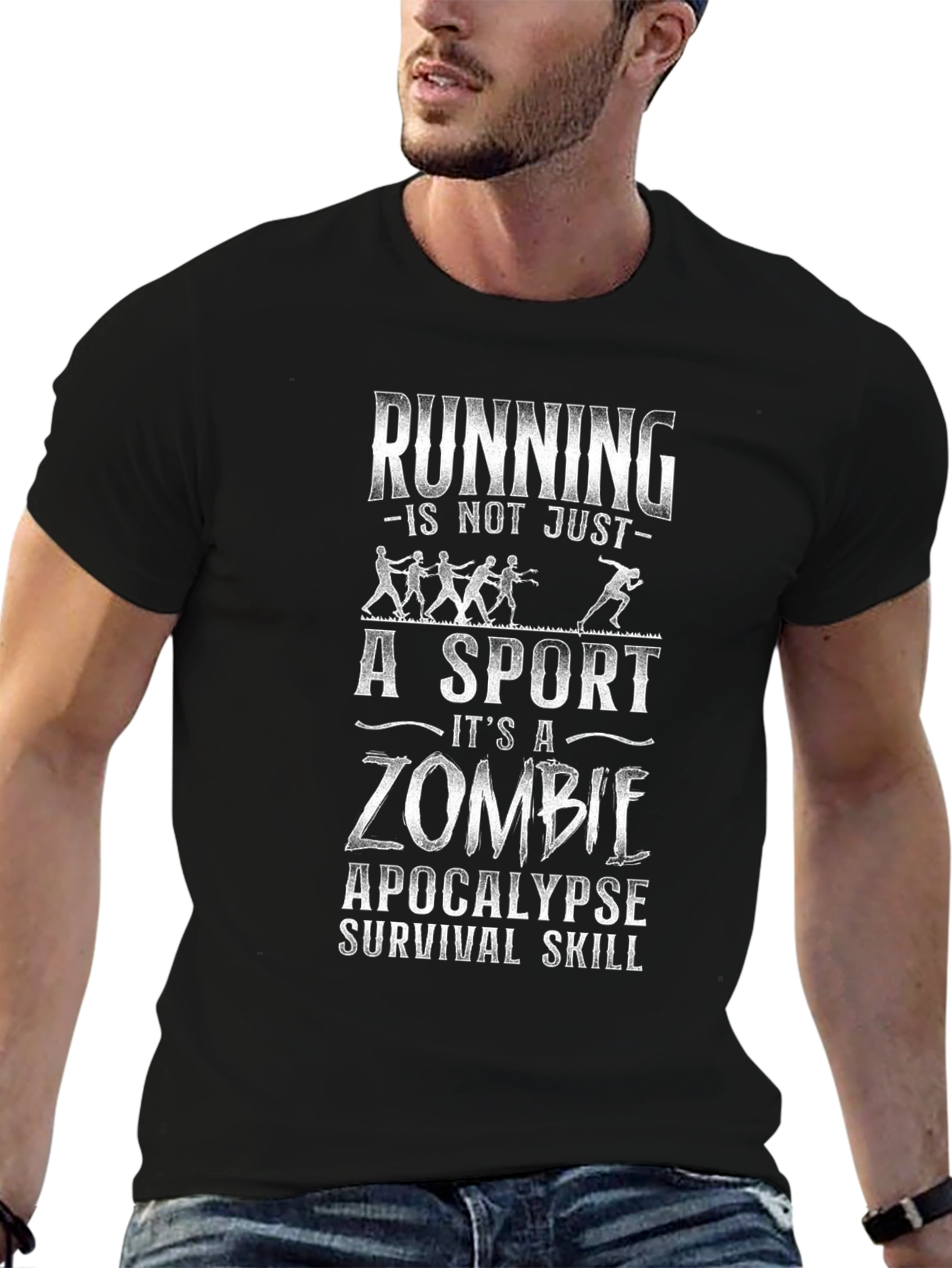Zombie Apocalypse Survival Skill Running T-Shirt