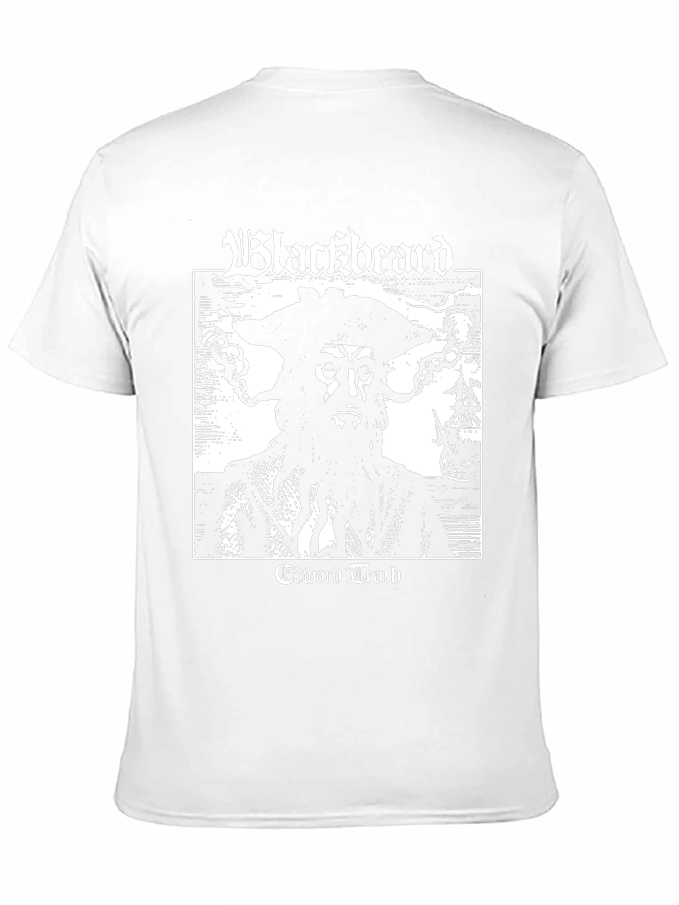 Blackbeard Edward Teach T-Shirt Pirate Graphic Tee
