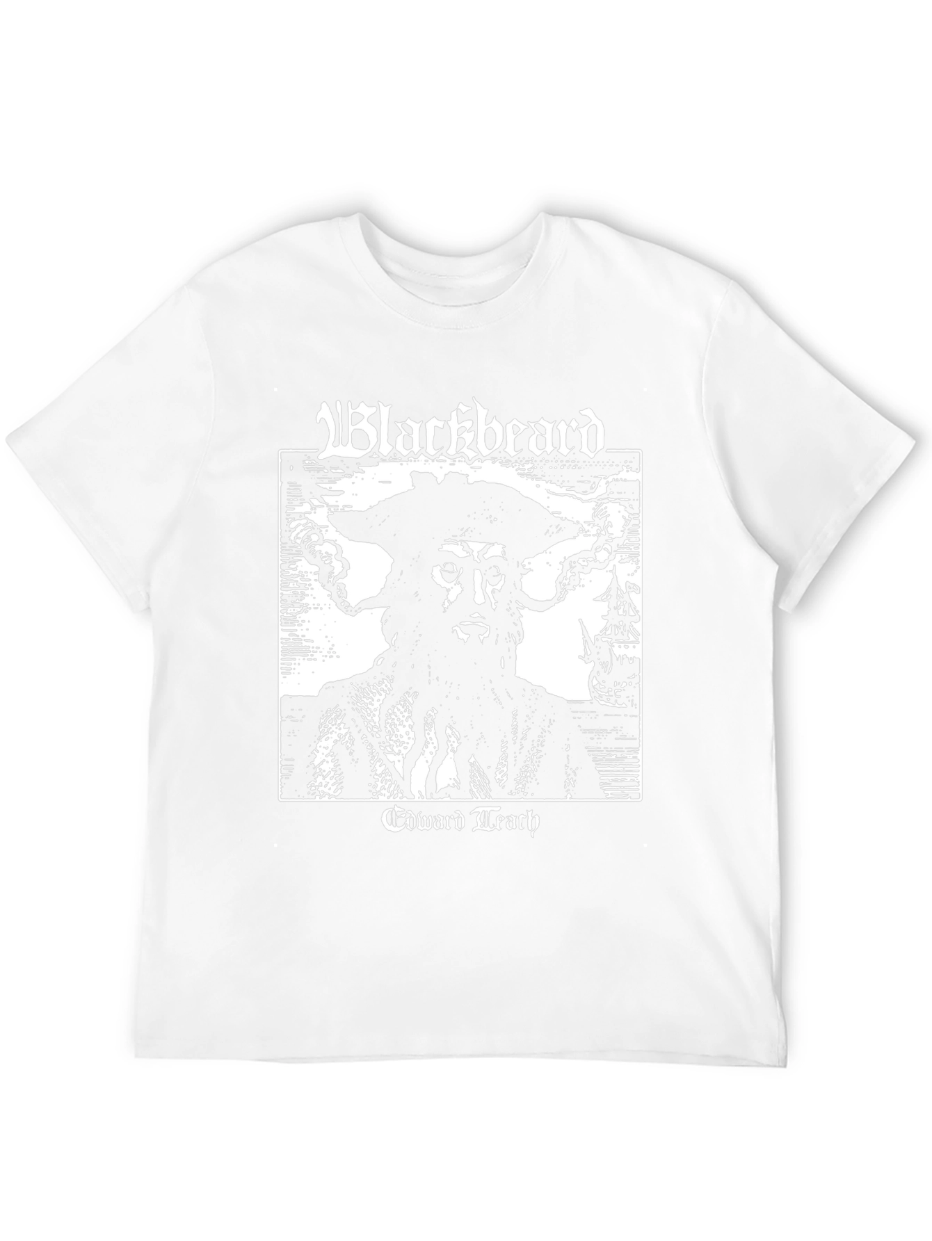 Blackbeard Edward Teach T-Shirt Pirate Graphic Tee