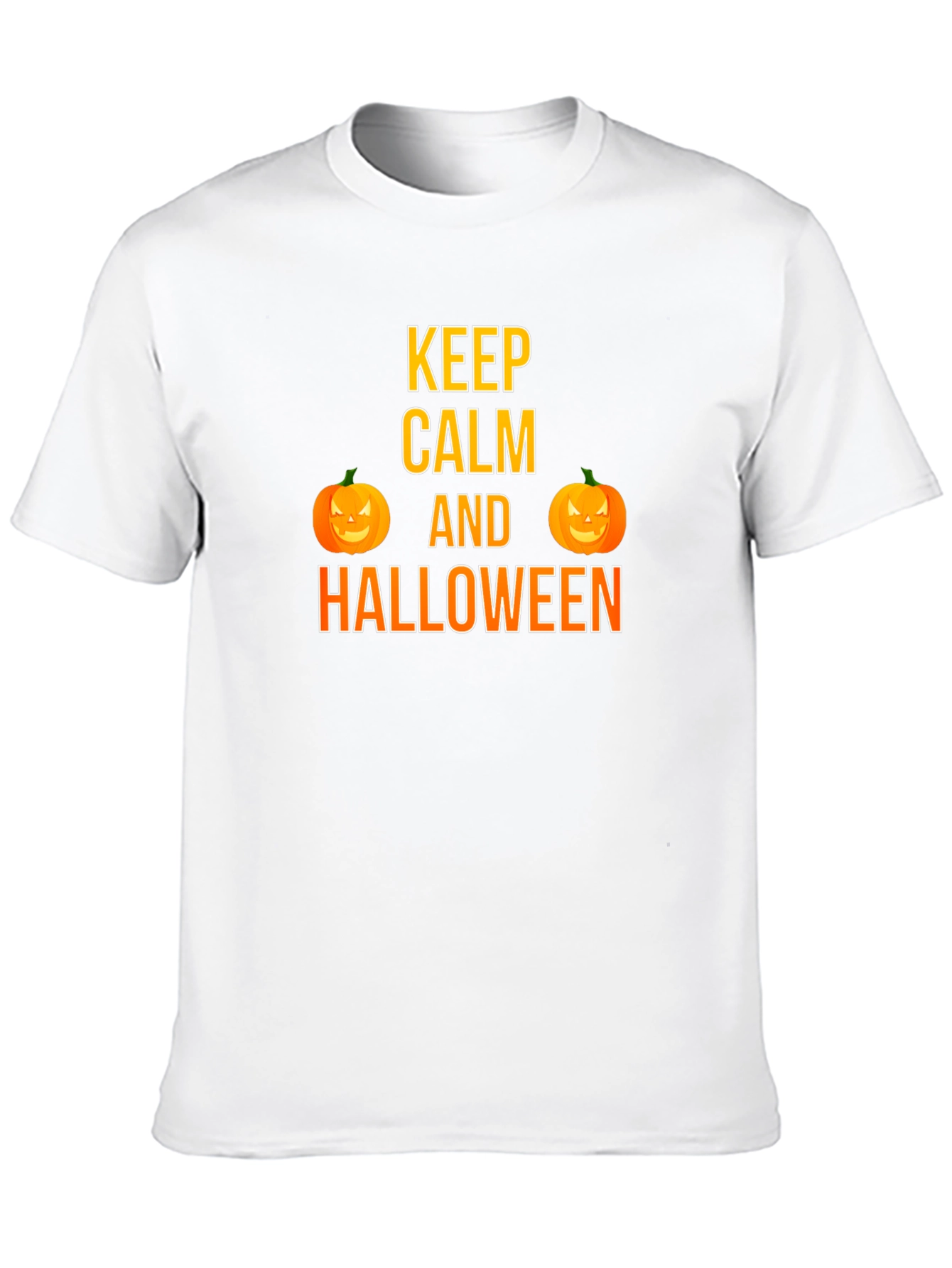 Keep Calm Halloween T-Shirt Pumpkin Graphic Tee