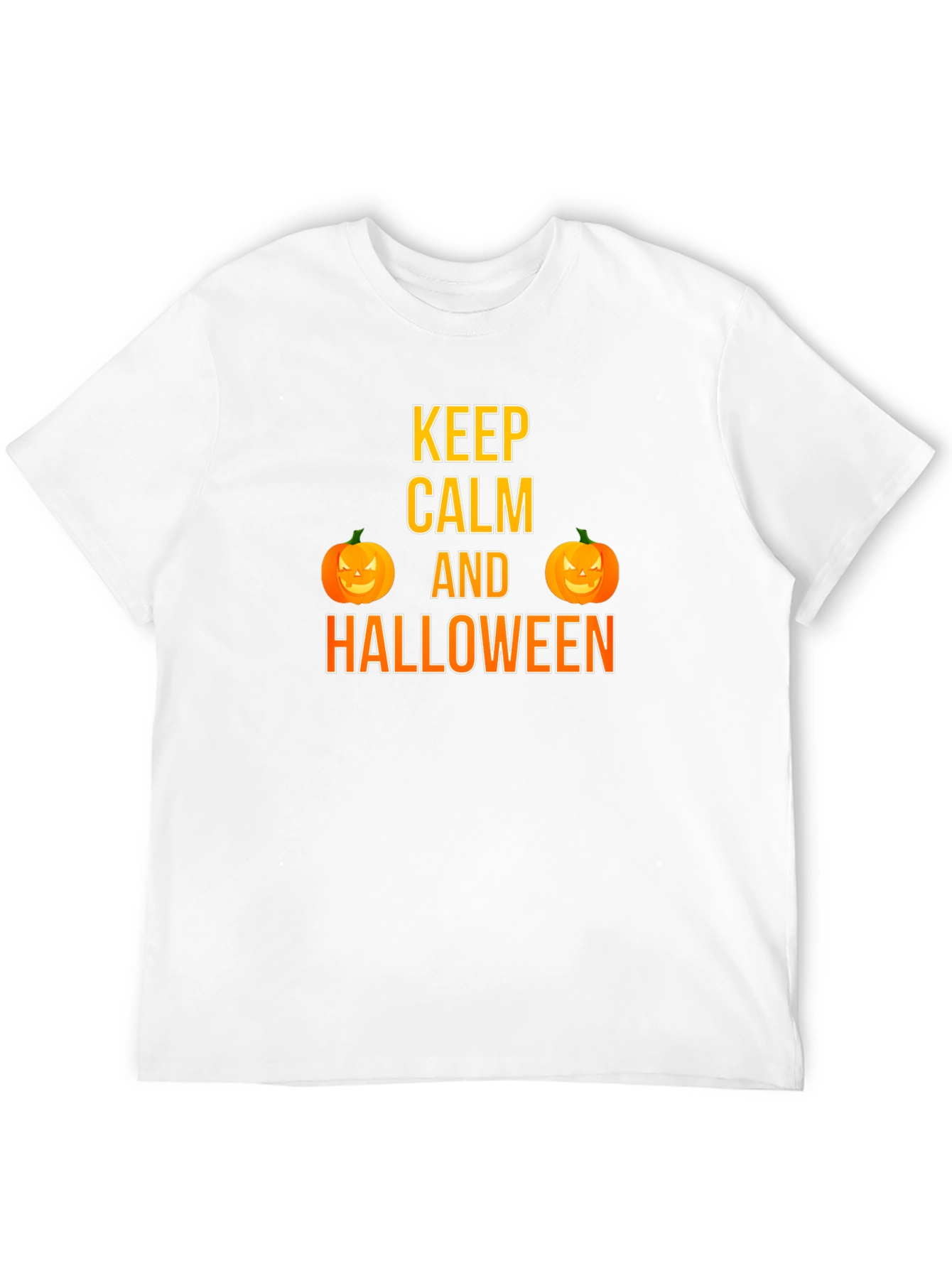 Keep Calm Halloween T-Shirt Pumpkin Graphic Tee