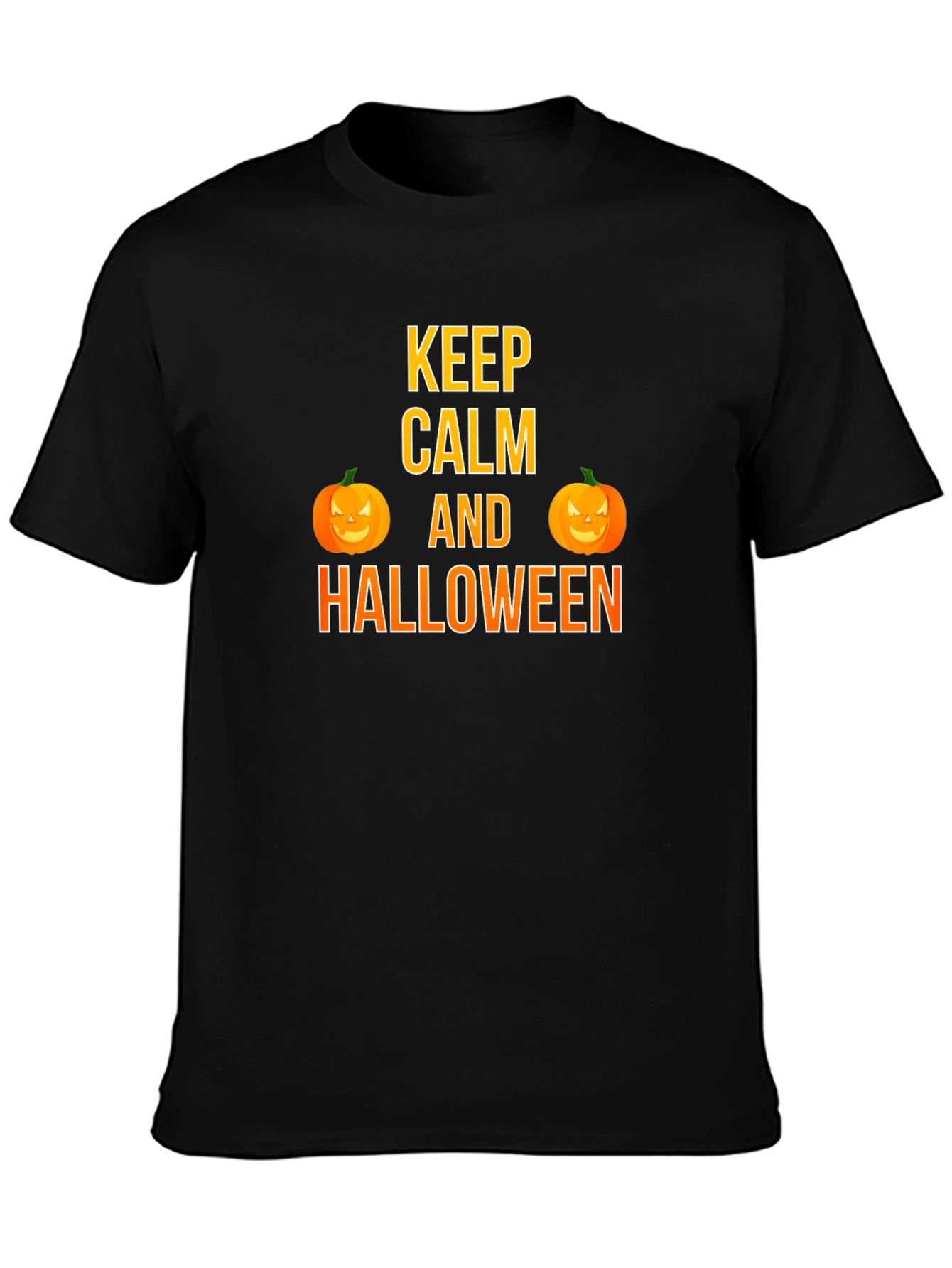 Keep Calm Halloween T-Shirt Pumpkin Graphic Tee