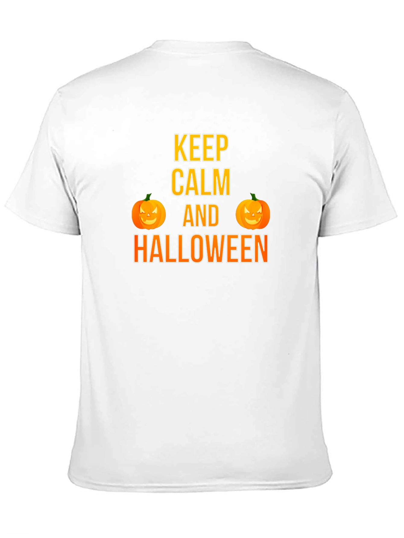 Keep Calm Halloween T-Shirt Pumpkin Graphic Tee