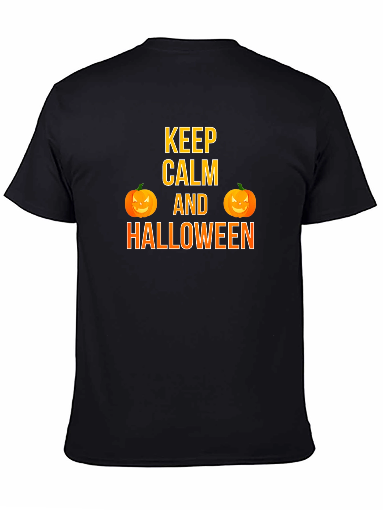 Keep Calm Halloween T-Shirt Pumpkin Graphic Tee