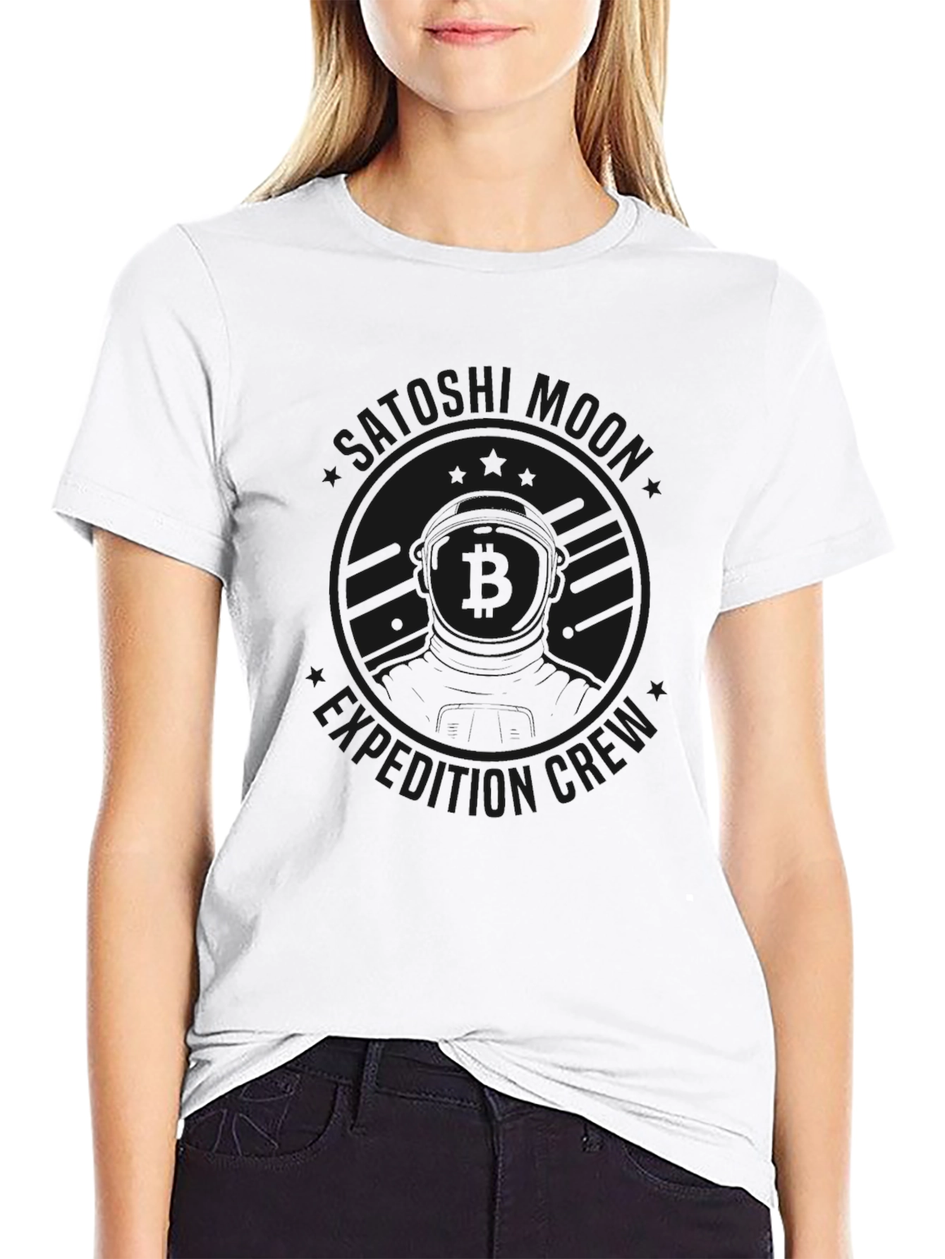 Crystal Moon Expedition Crew Black T-Shirt