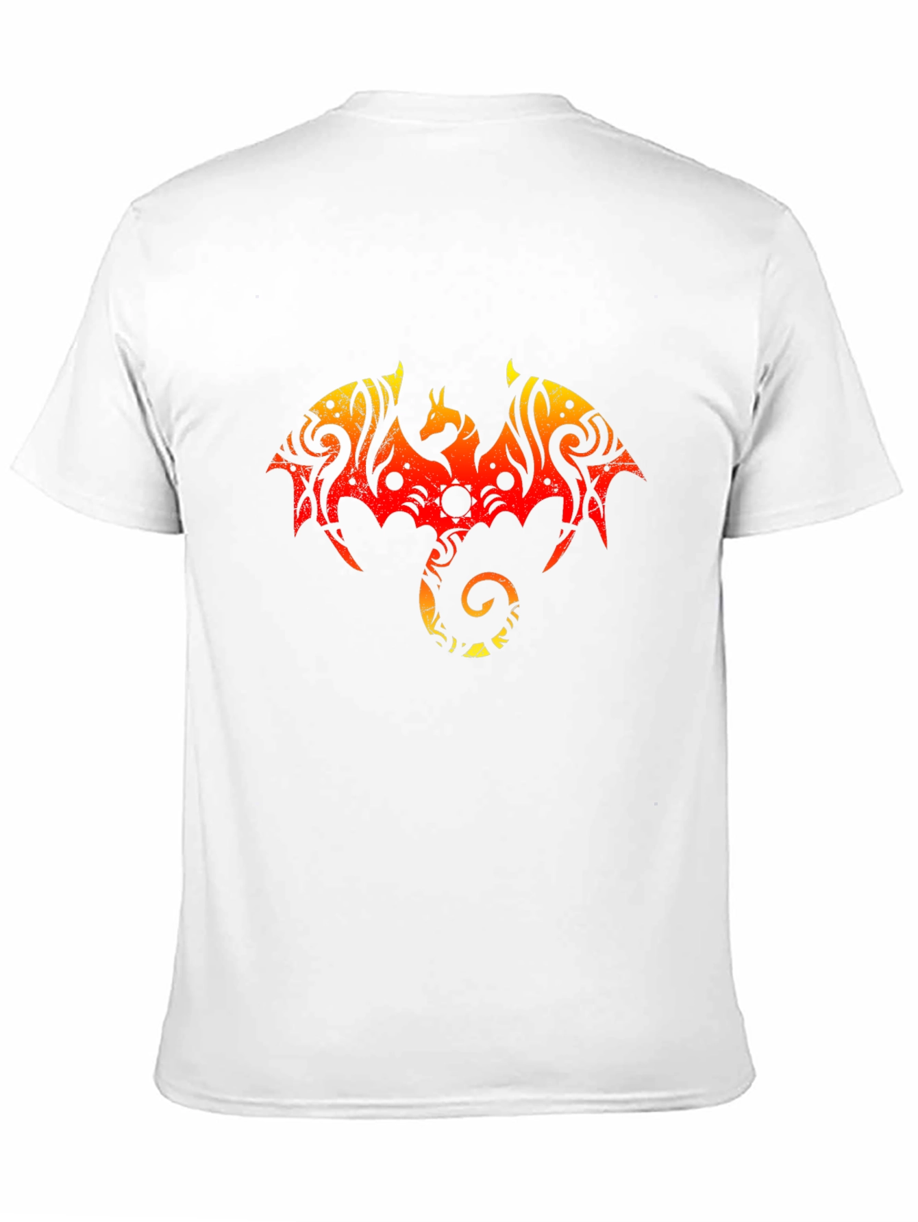 Fiery Dragon Graphic Tee - Black