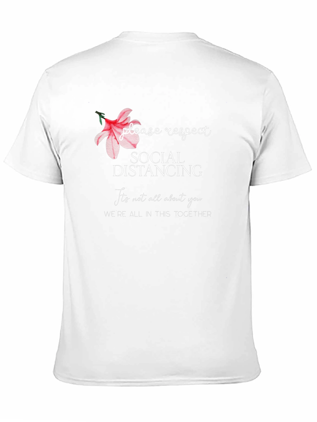 Social Distancing Graphic Print T-Shirt