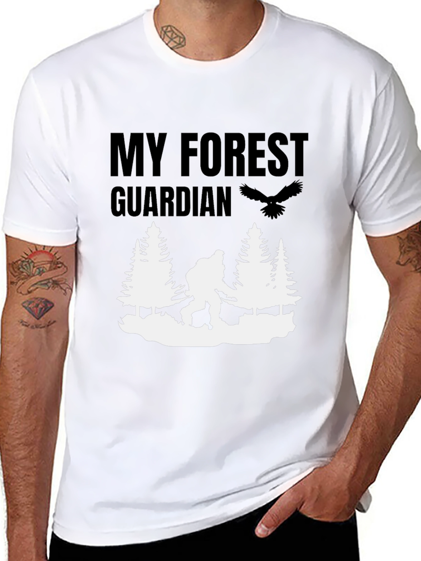 My Forest Guardian T-Shirt - Bigfoot Design