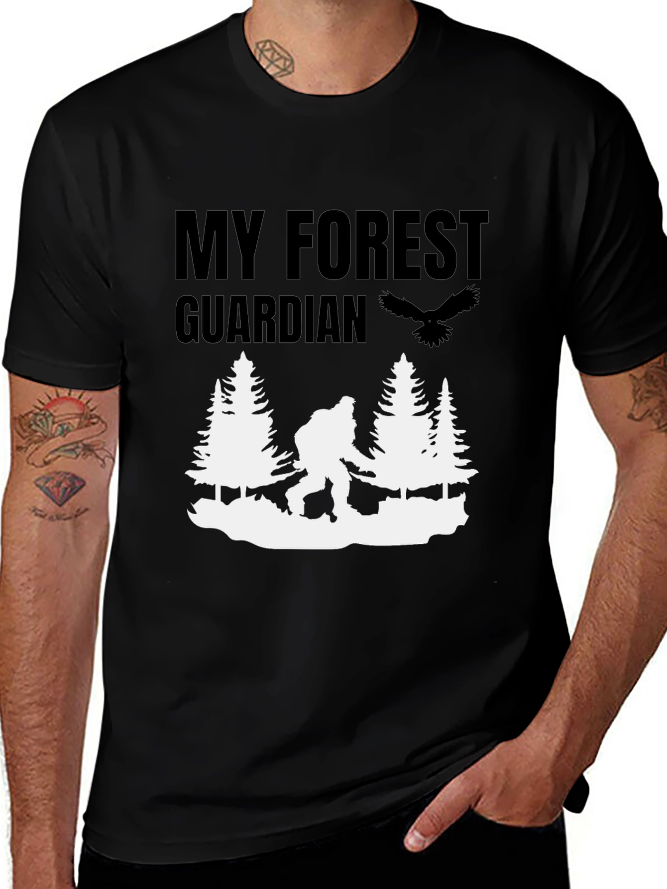My Forest Guardian T-Shirt - Bigfoot Design