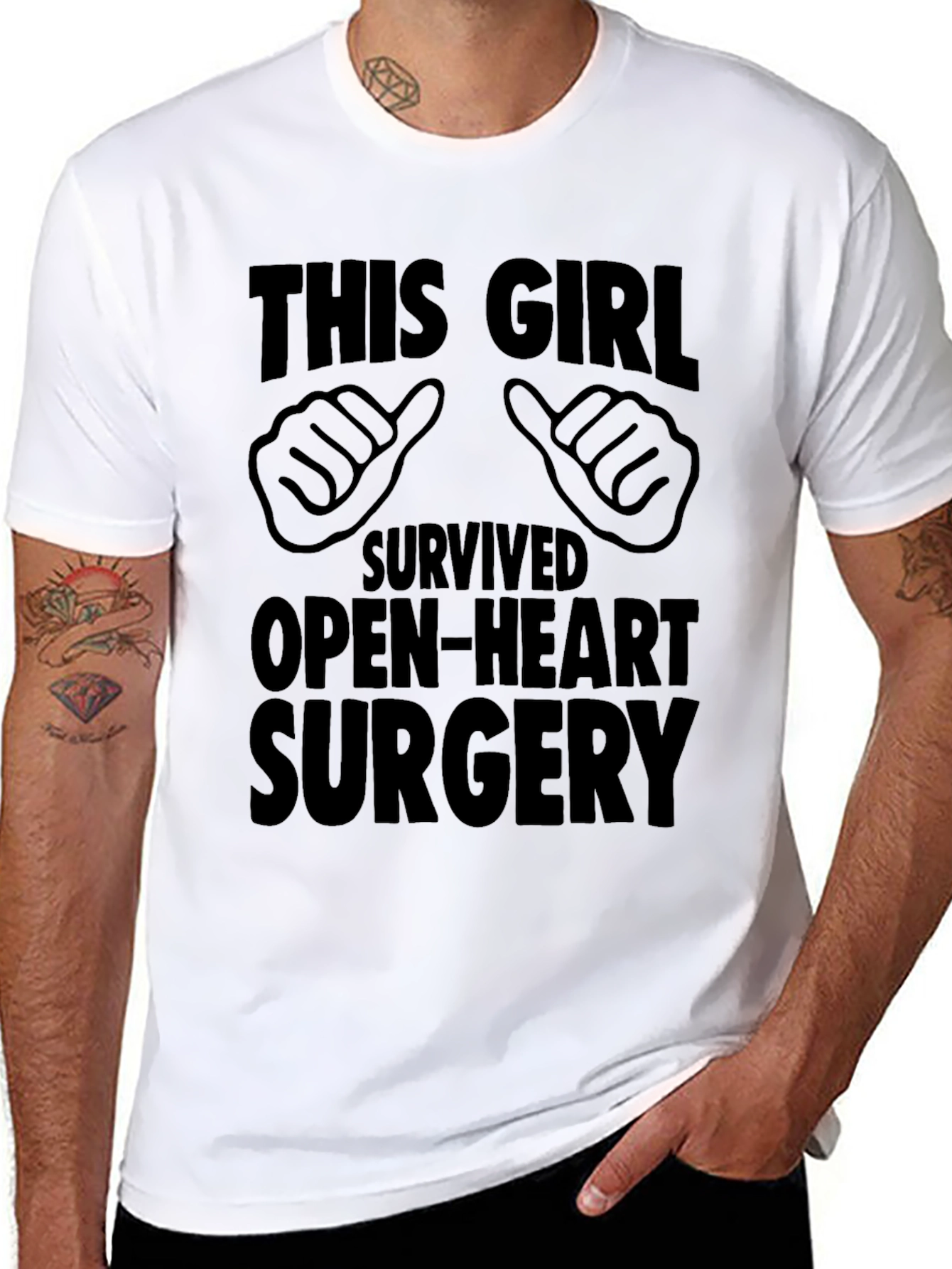 Open-Heart Surgery Survivor T-Shirt - This Girl