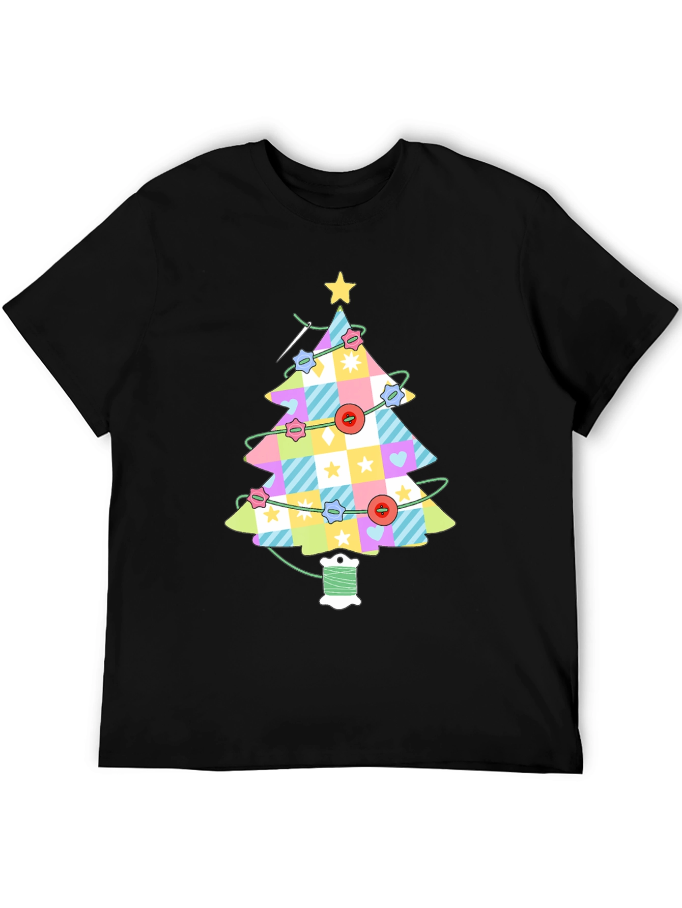 Sewing Christmas Tree T-Shirt - Holiday Apparel