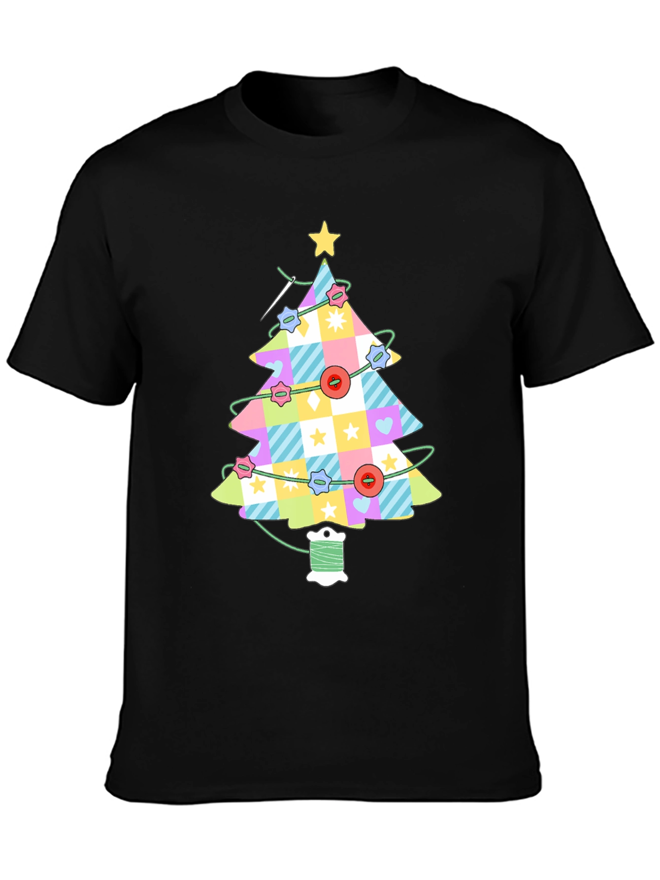 Sewing Christmas Tree T-Shirt - Holiday Apparel