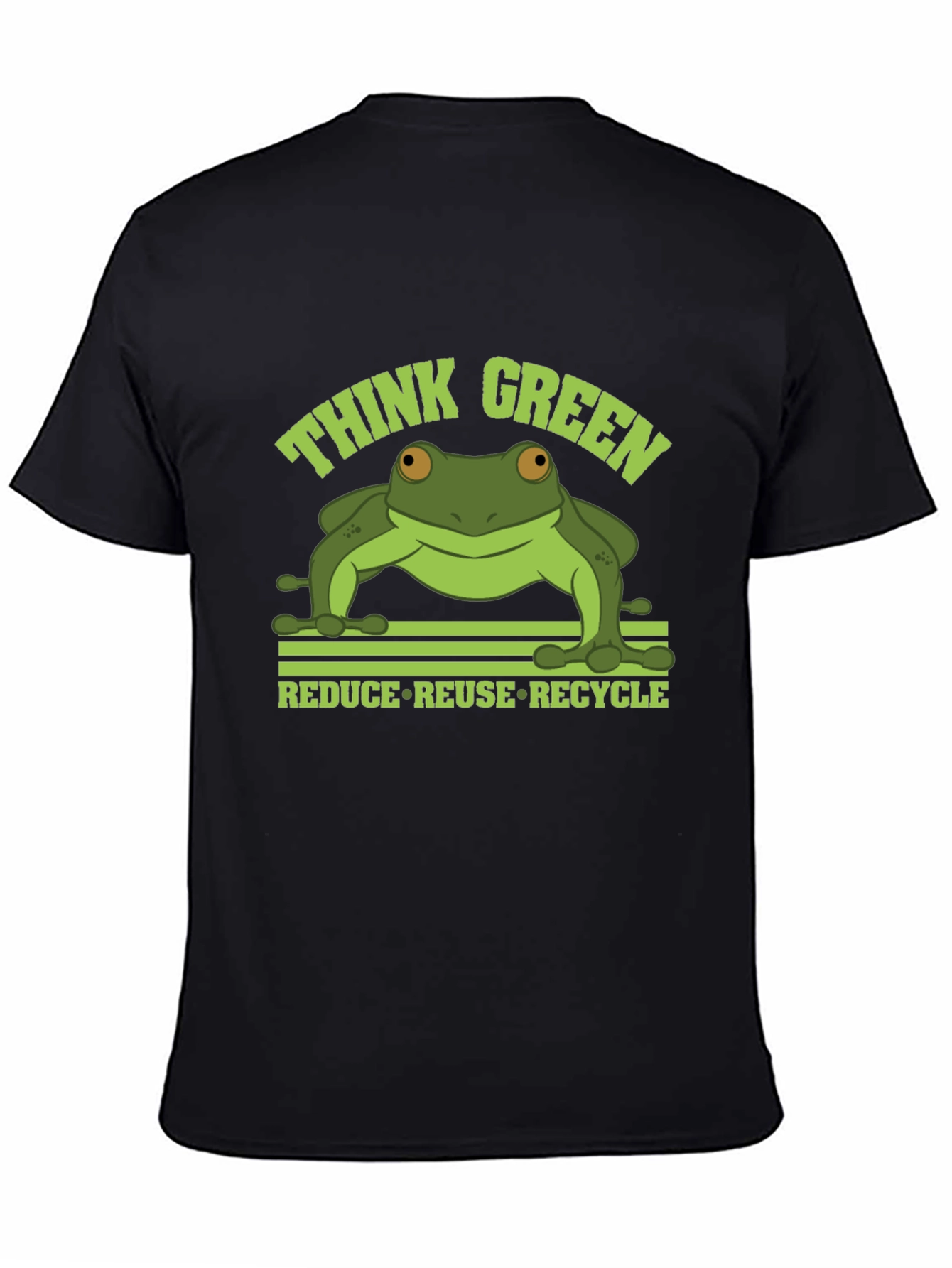 Think Green Frog Graphic T-Shirt
