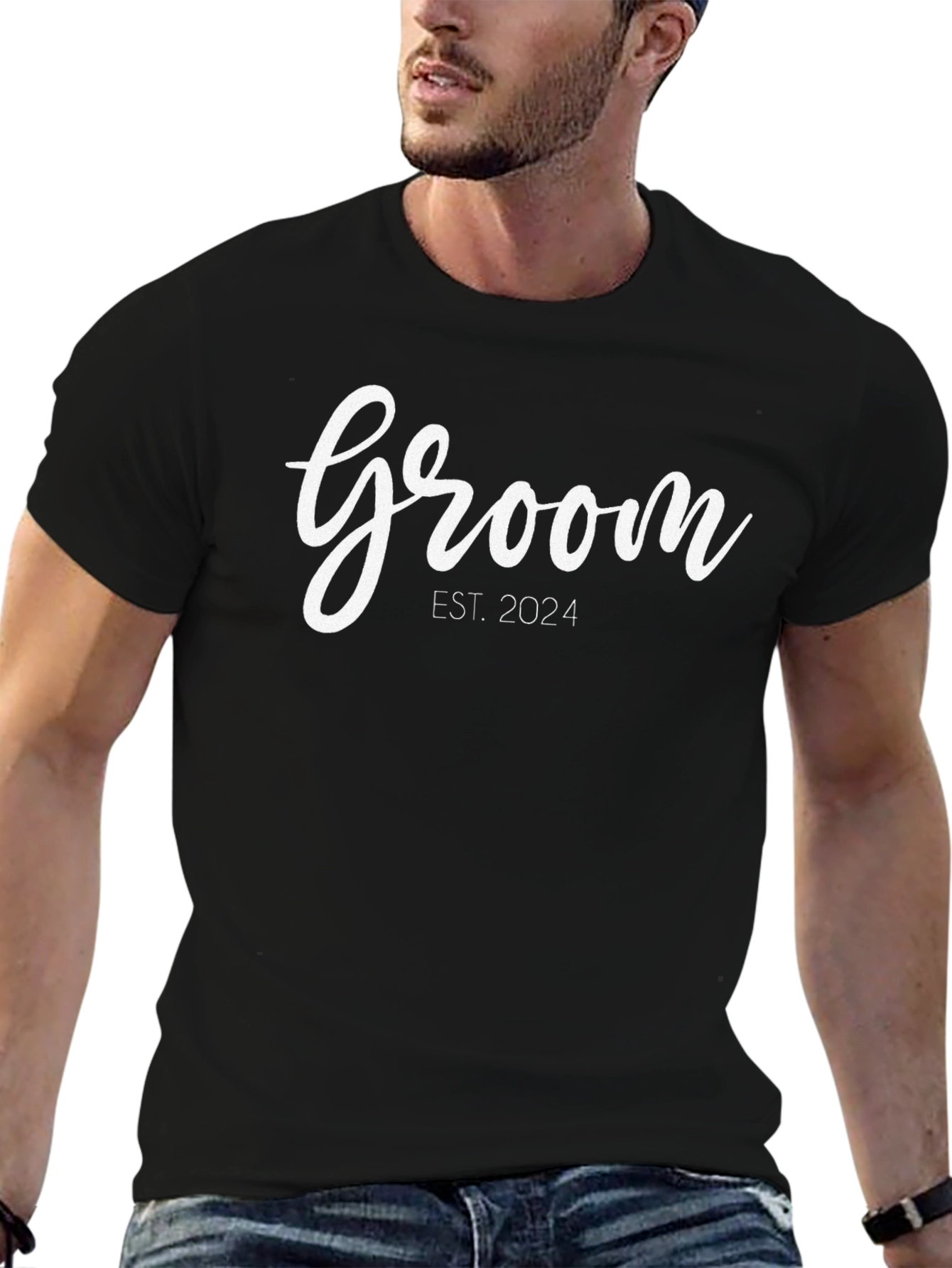 Groom EST. 2024 T-Shirt - Wedding Apparel
