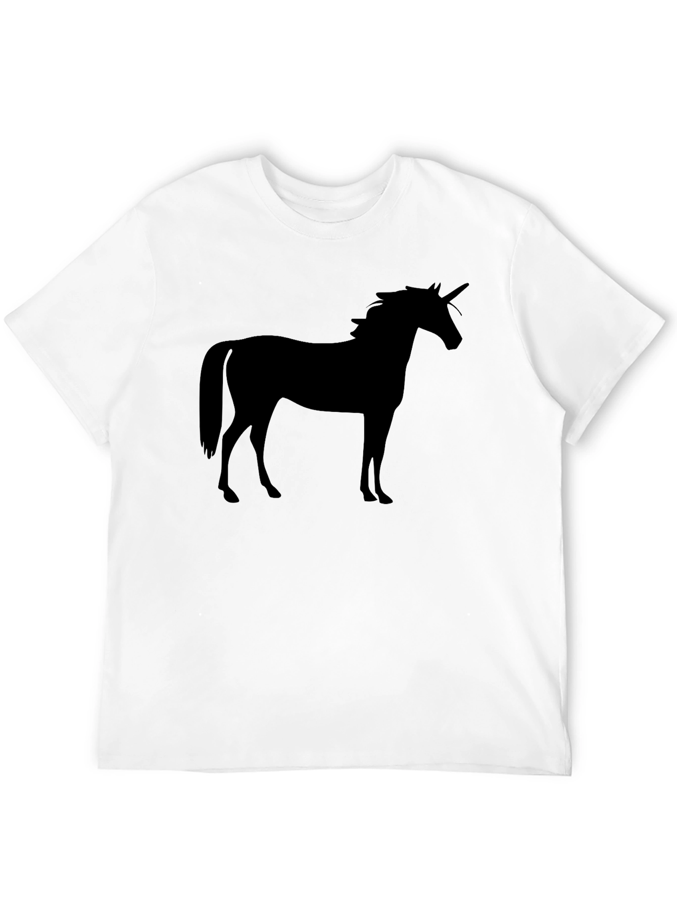 Unicorn Silhouette Black T-Shirt