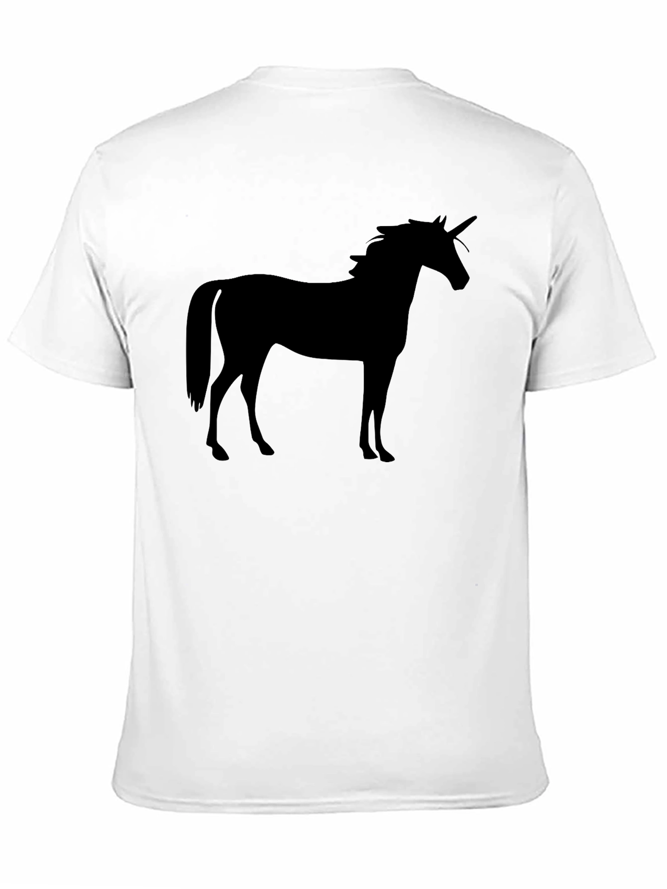 Unicorn Silhouette Black T-Shirt