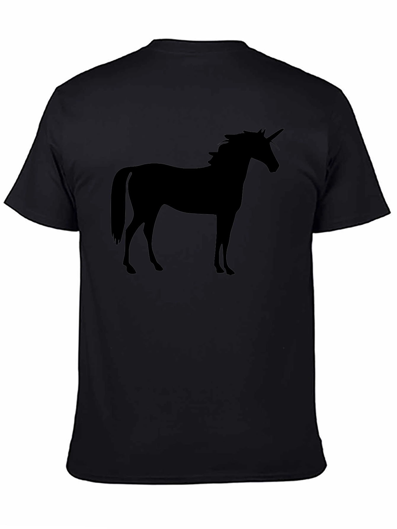 Unicorn Silhouette Black T-Shirt