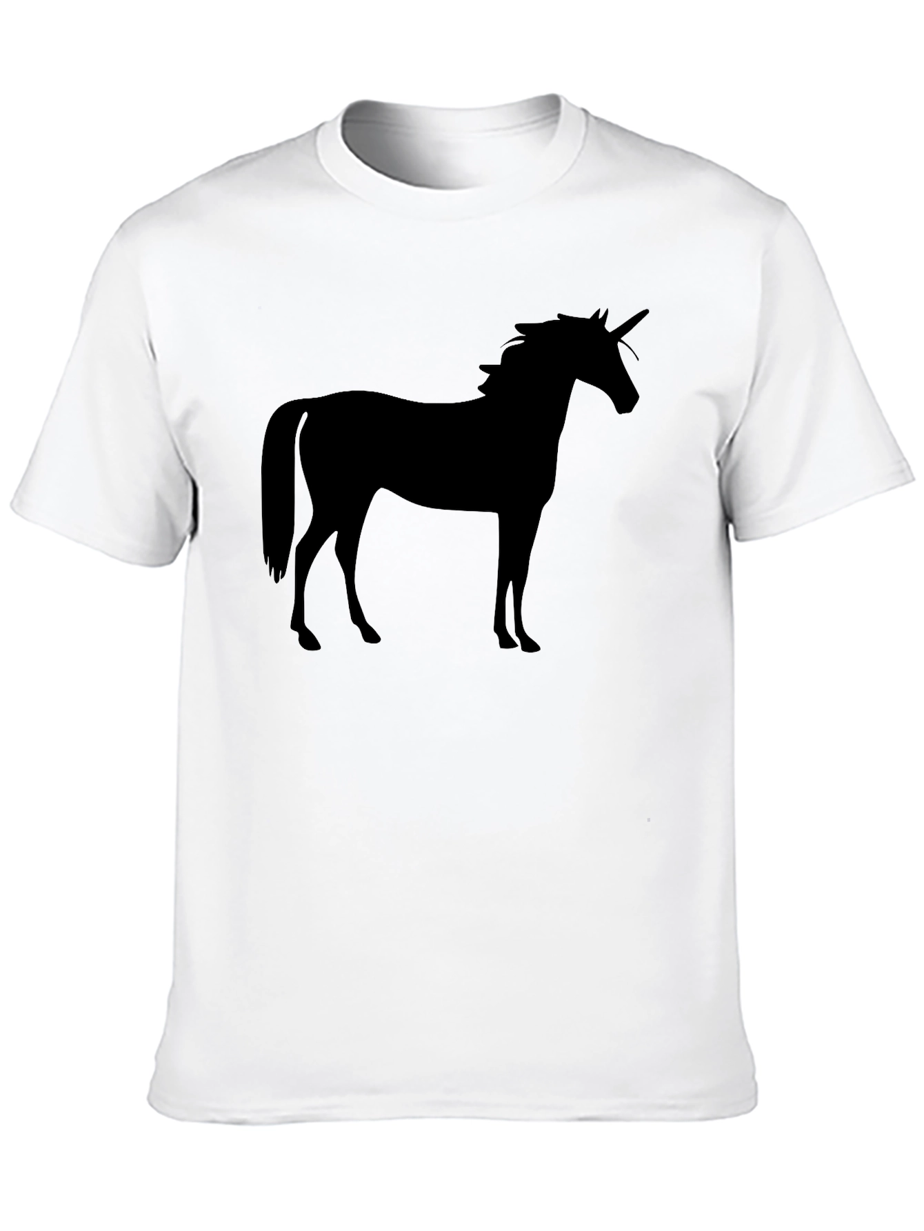 Unicorn Silhouette Black T-Shirt