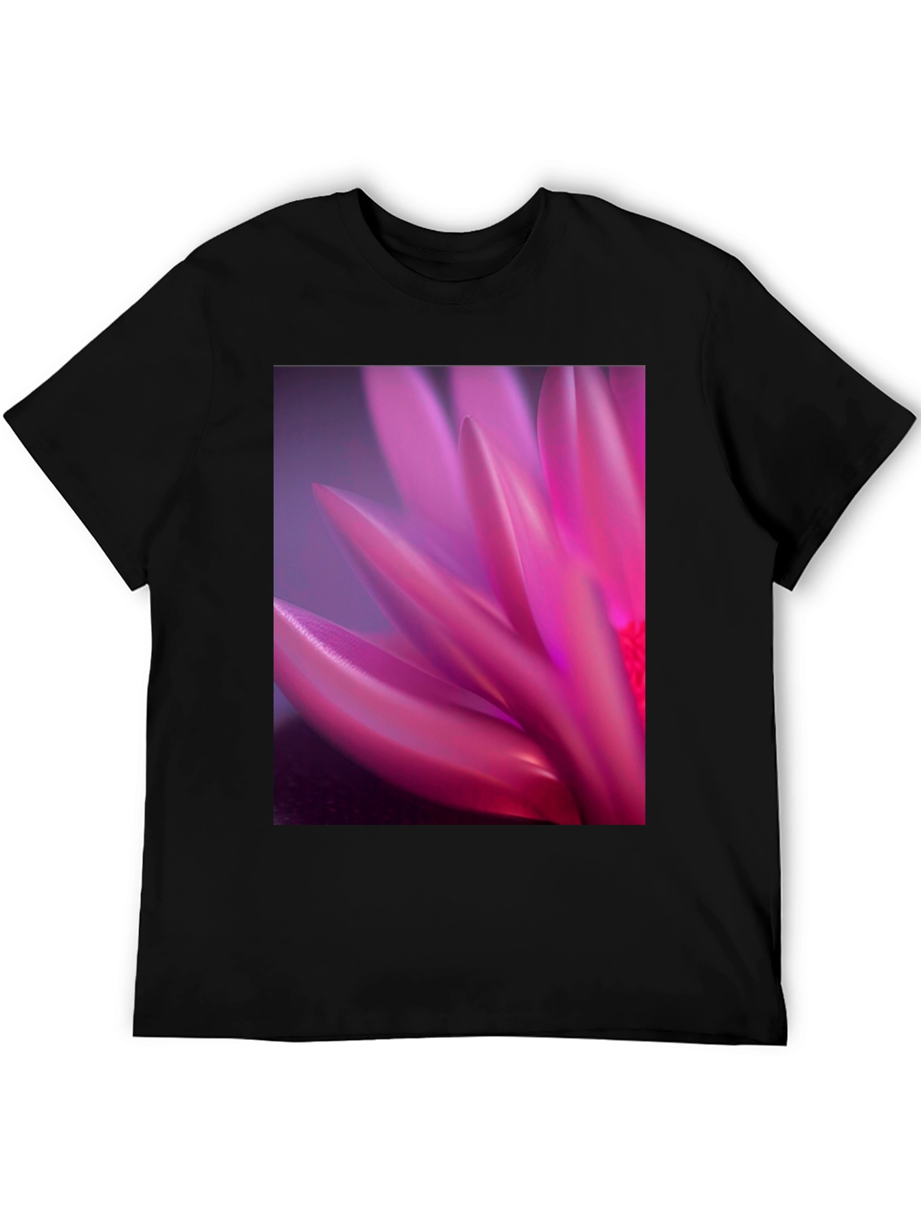 Floral Petal T-Shirt - Black