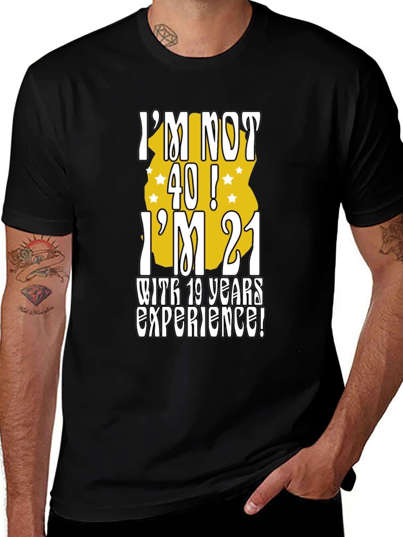 Funny 40th Birthday T-Shirt: Im Not 40 Im 21!
