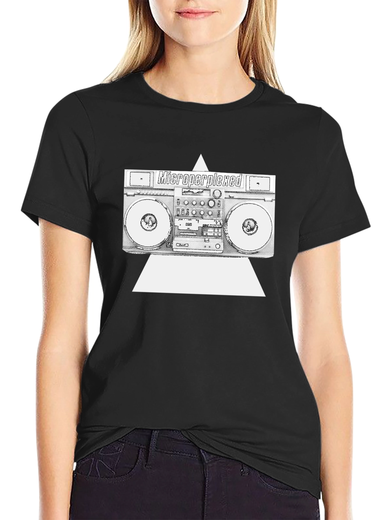 Microperplexed Boombox Graphic Tee - Black