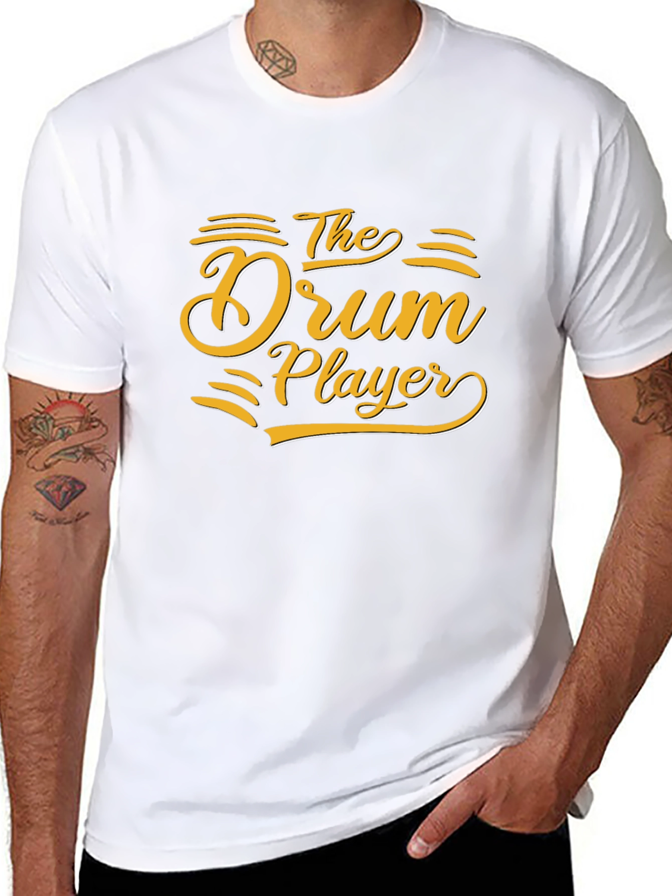 The Drum Player Graphic T-Shirt - Musician Tee
